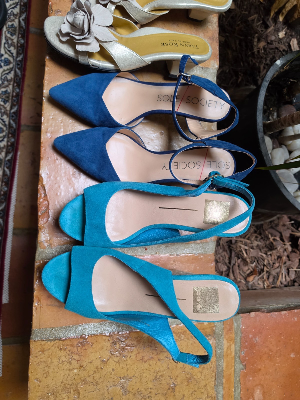 LOT of 6 pair of Women’s Shoes Sz 8 Karl Lagerfeld Paris, Saks Fifth Avenue, etc