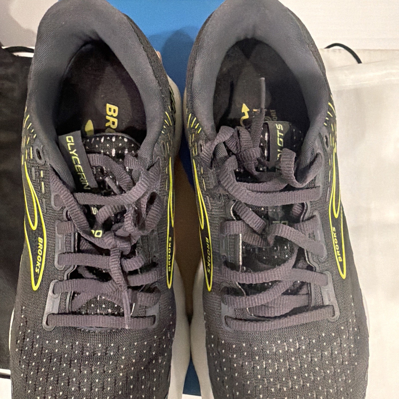 Brooks Women’s Glycerine 20 GTS Sz 9 Medium B White/ebony/nightlife