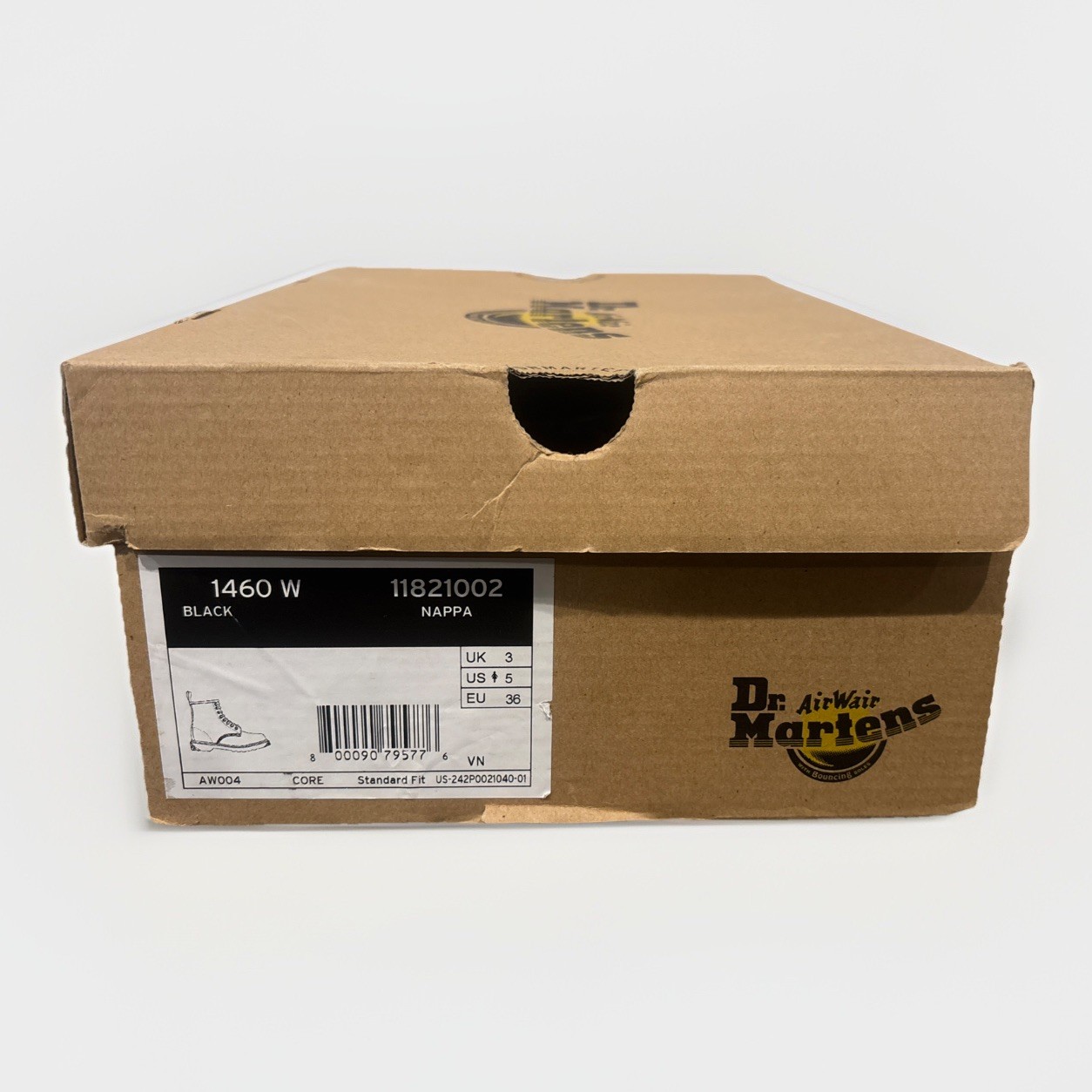 Dr. Martens 1460 Smooth Leather Lace Up Boot Black Women’s Size 5 – 11821006