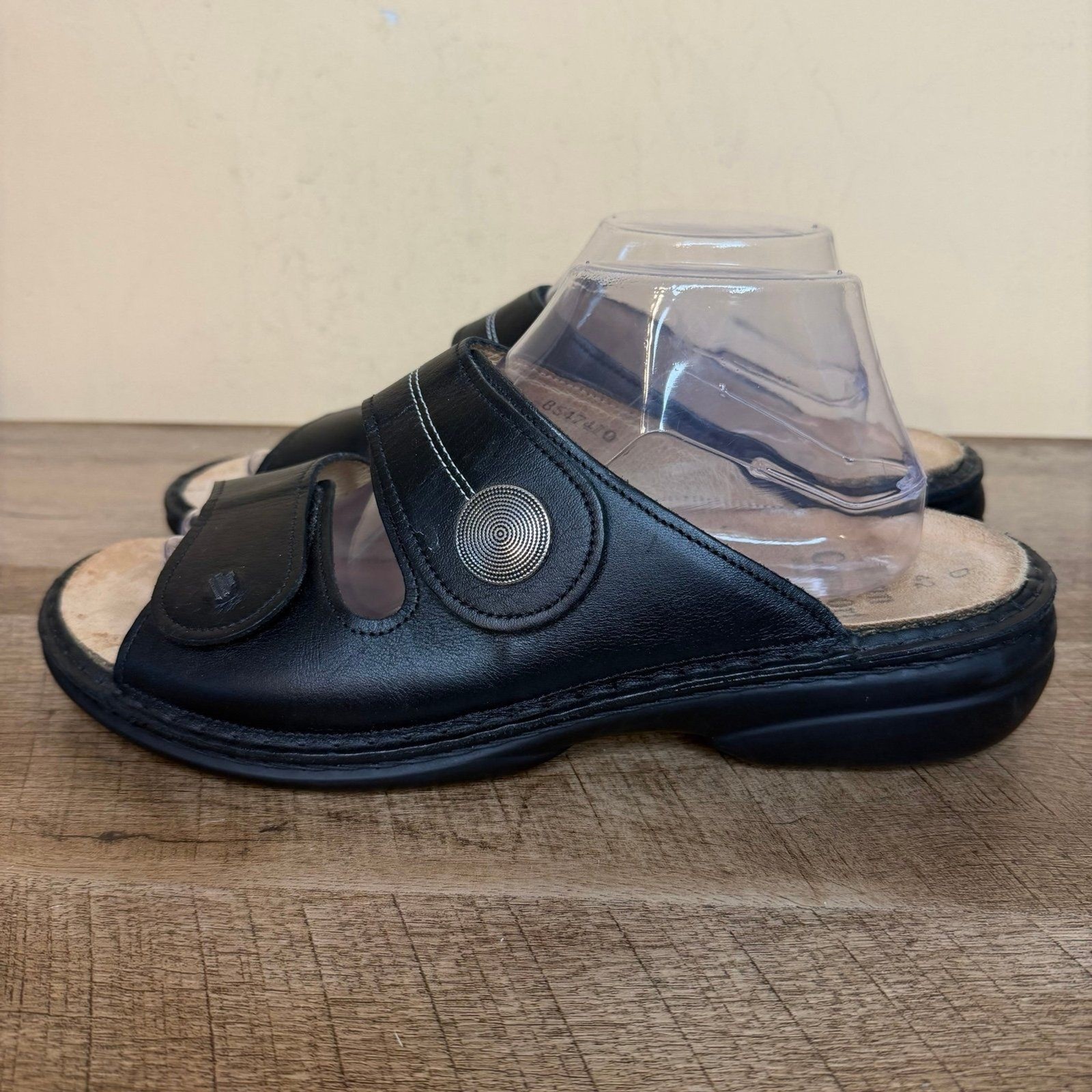 Finn Comfort Sansibar Leather Slip On Sandals Germany EU 42 US 10