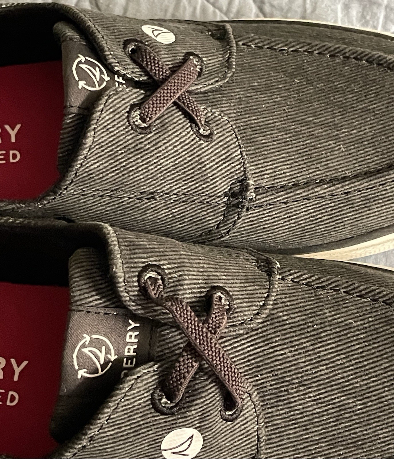 Sperry Pier Wave BT Twll DarkGrey/Black Slip-OnWomen’s Size 8