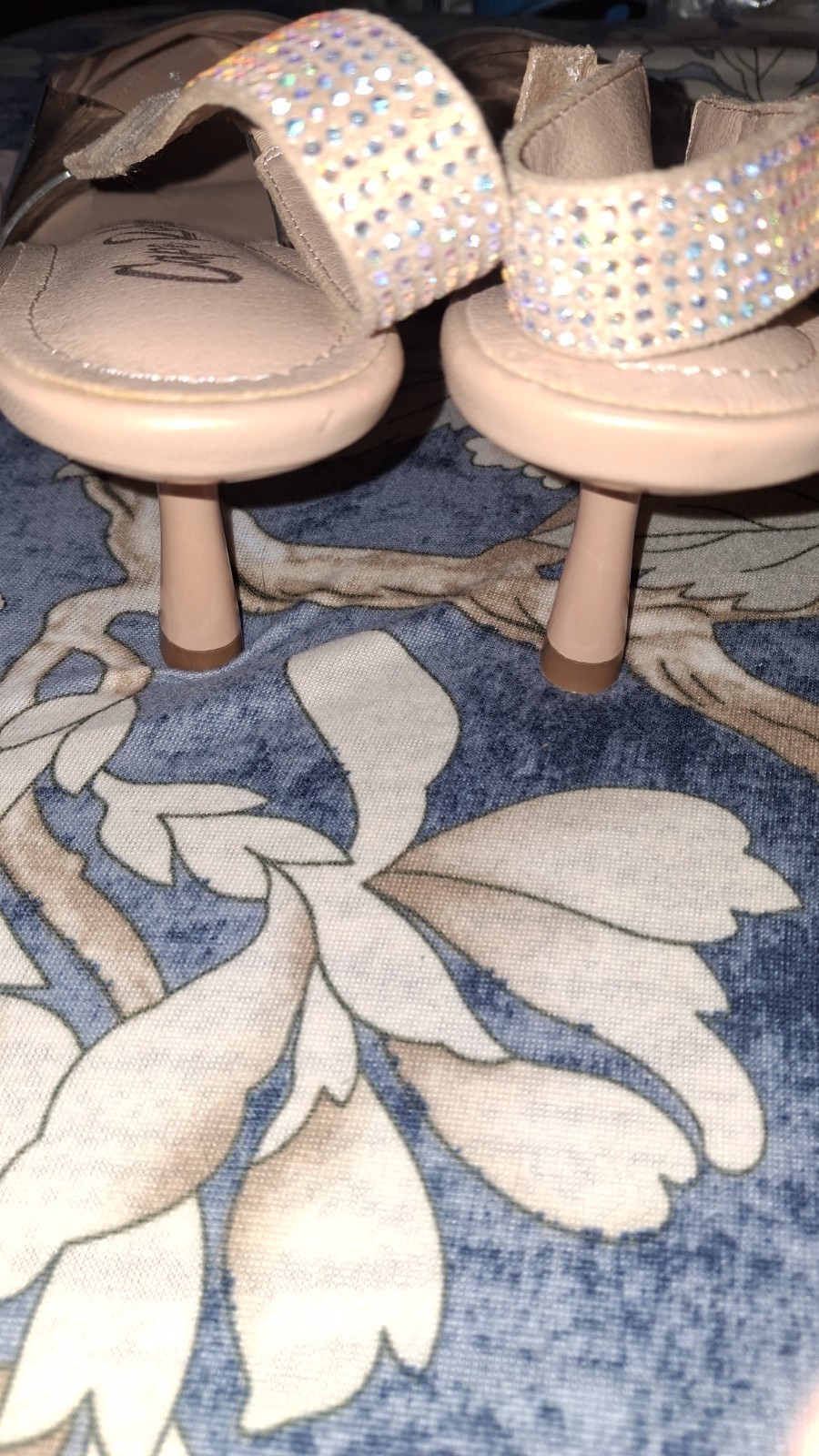 Cape Robbin Ardy’s Nude Clear Bow Slingback Heels Size 8.5 Rhinestone 2