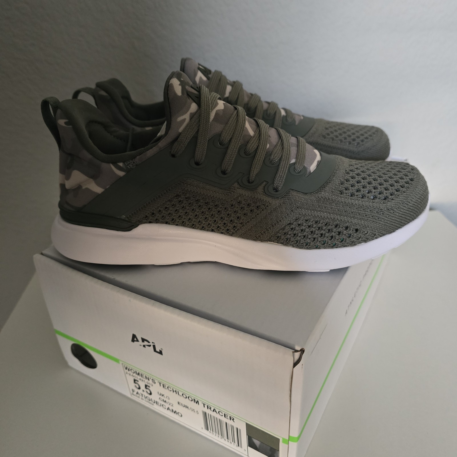 APL Techloom Tracer Women Knit Camo Low Top Lace-Up Athletic Sneakers