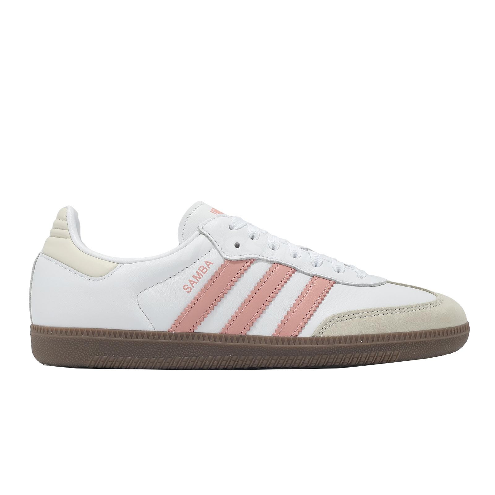 adidas Originals Samba OG W White Pink Women Casual Lifestyle Shoes JI2677