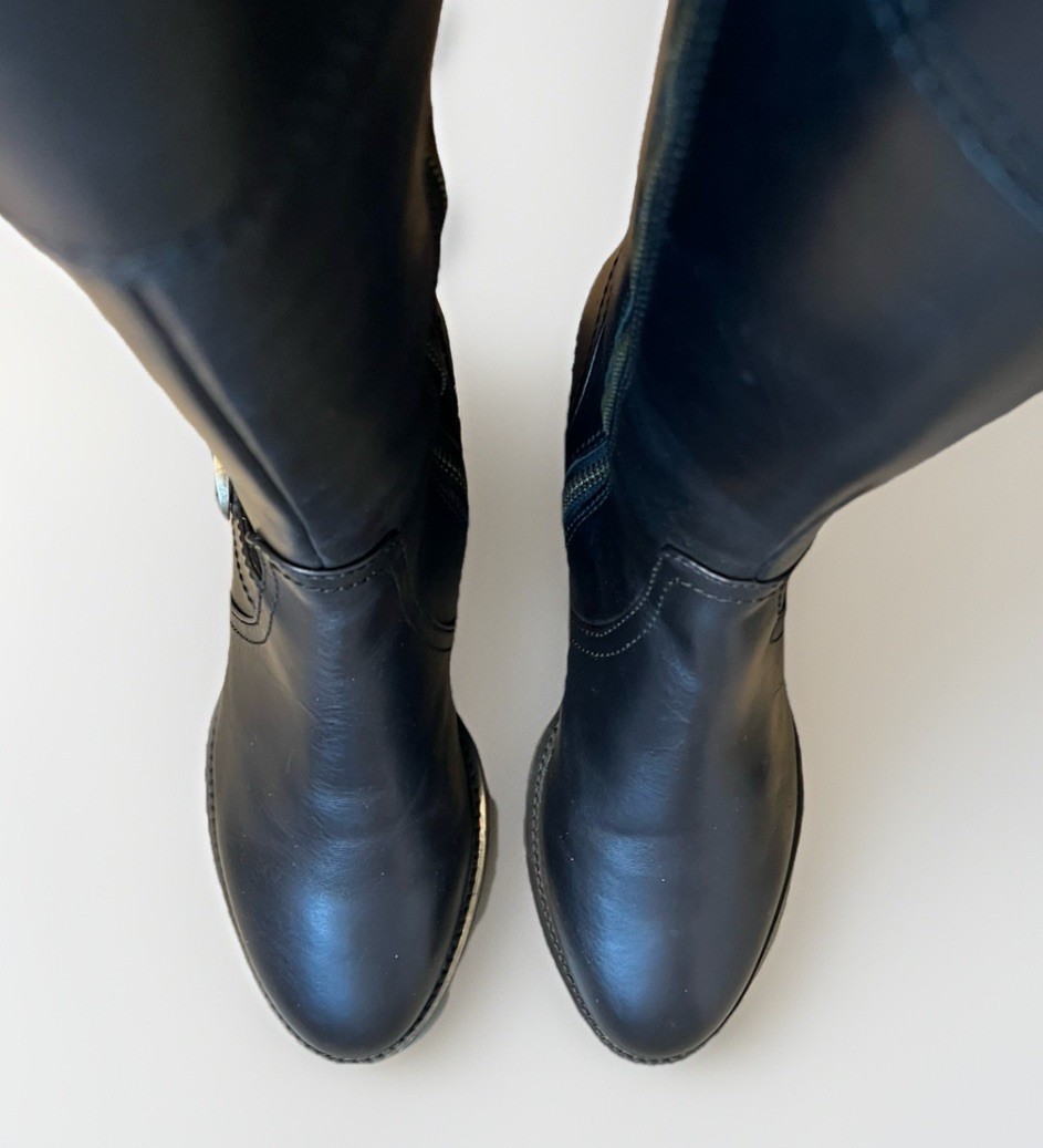 🔥RARE PRISTINE Ariat YORK Tall Riding Boots SZ 6.5B Black Leather $259 msrp