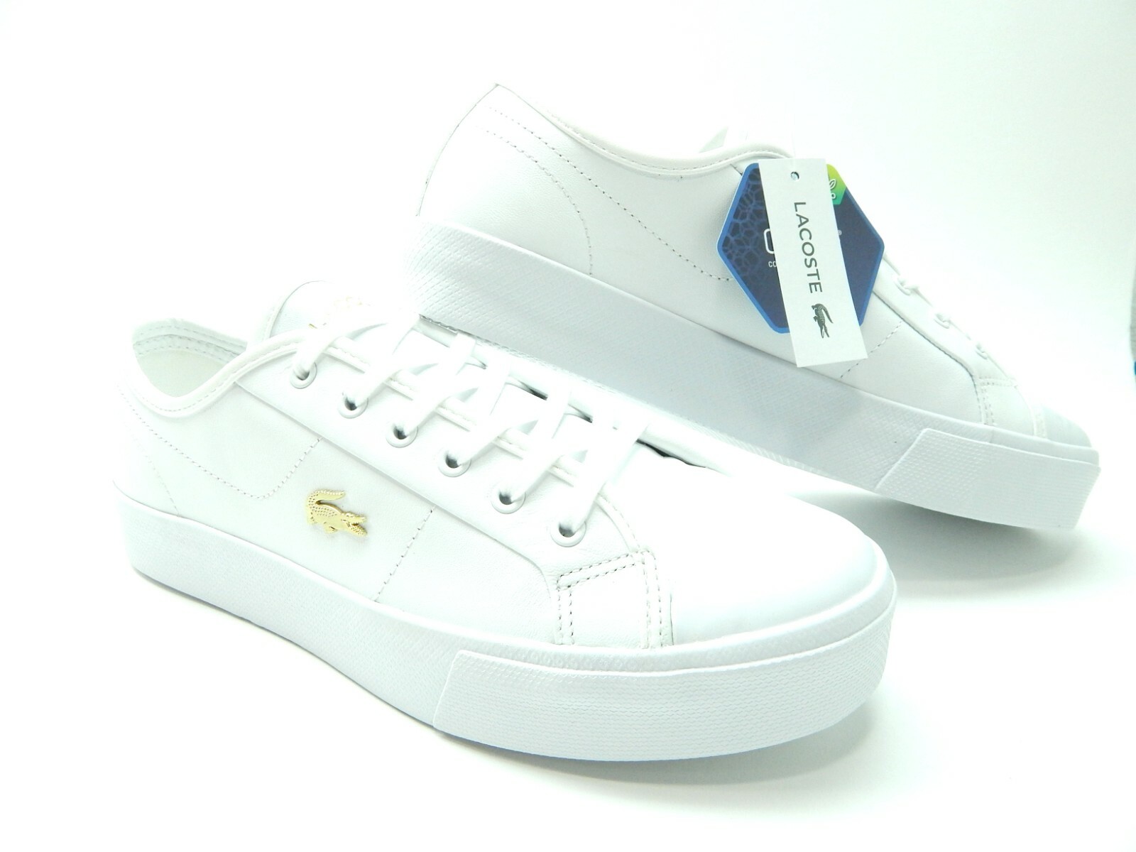 LACOSTE WOMEN’S ZIANE PLUS GRAND 1201 WHITE SHOES