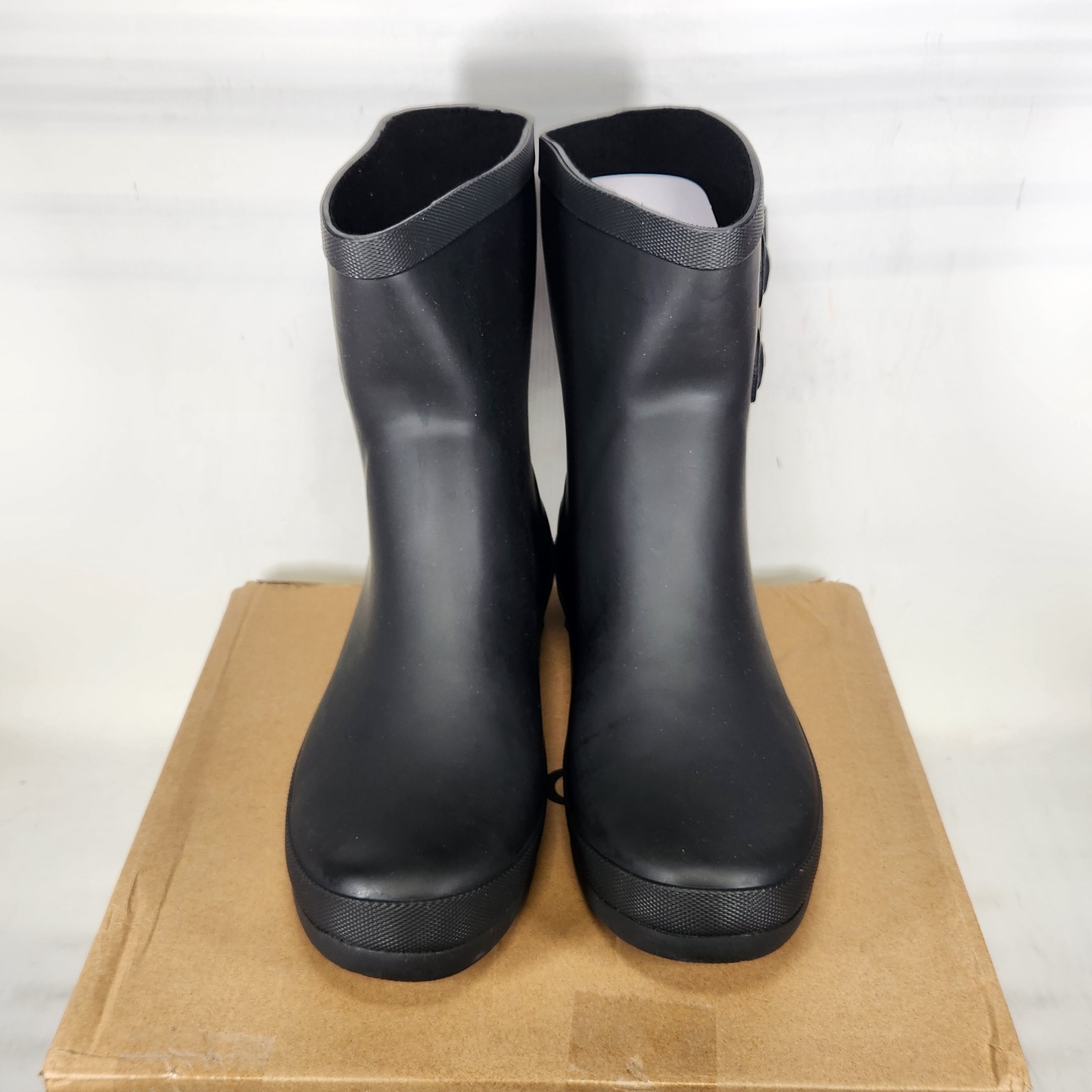 Size 9 – Chooka Double Buckle Classic Mid Rain Boot – Black – Womens
