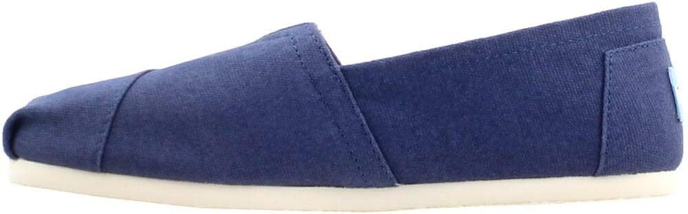 Toms Womens Alpargata Canvas Slip-On Navy