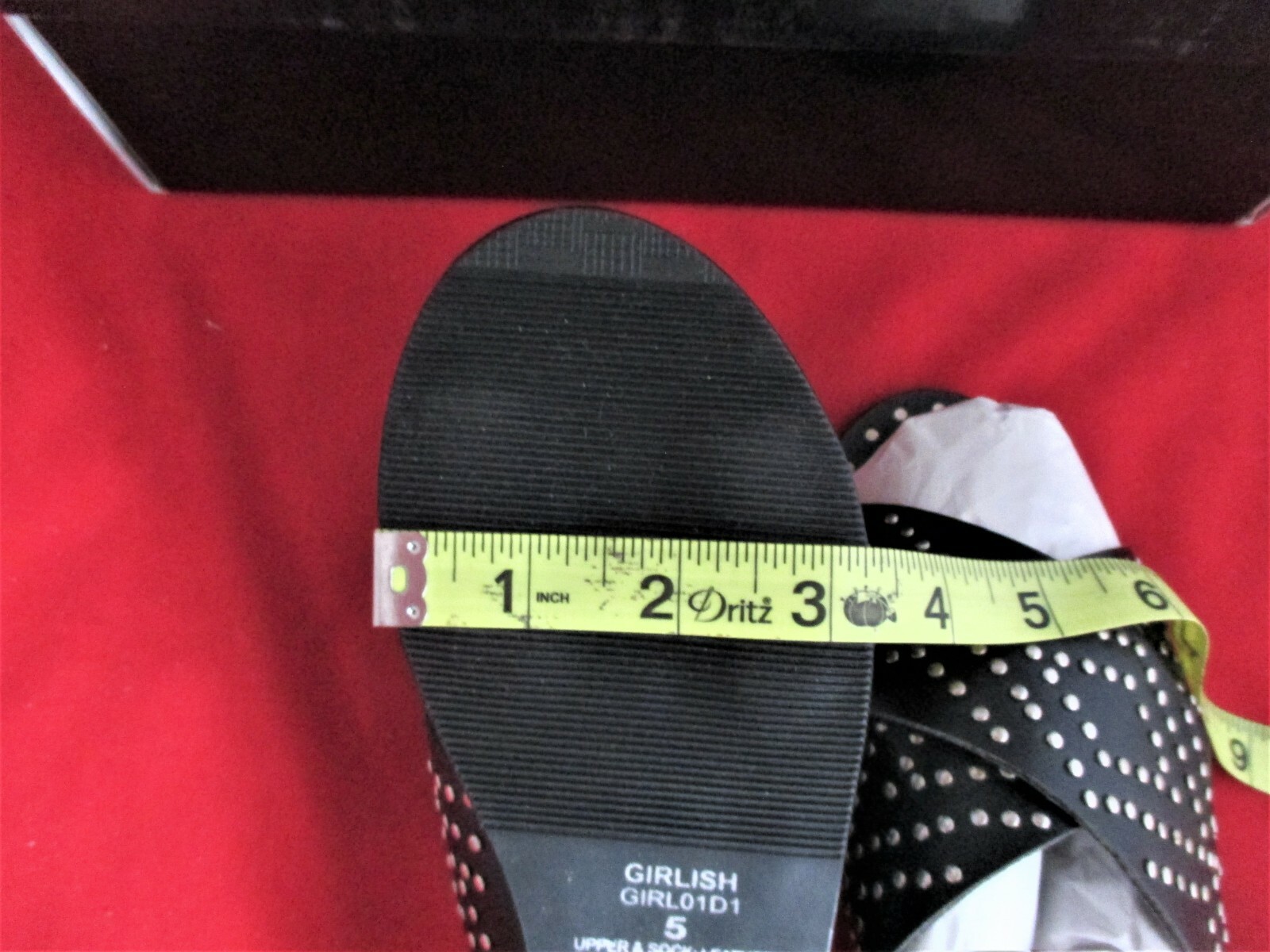 STEVEN NEW YORK Women’s Girlish Studded Flat Sandals $90 US Size 5 – Black #161