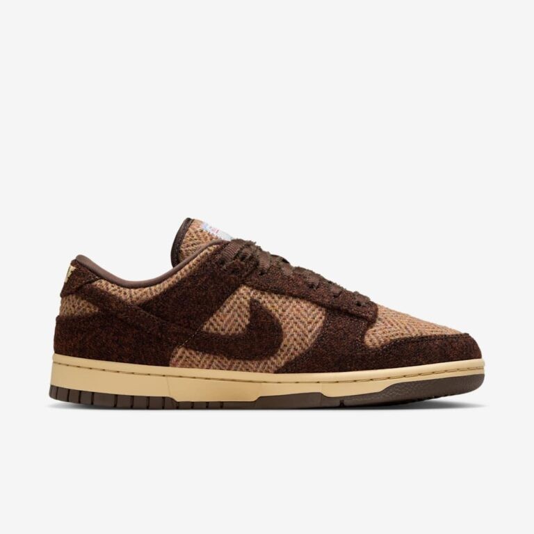Nike Dunk Low Harris Tweed Sesame IO0052-200 Size 12W + $20 Discount!