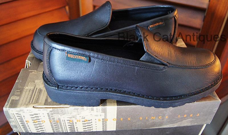 Original Wolverine Ladies Black Leather «Easterner» Loafers NIB $110 Retail