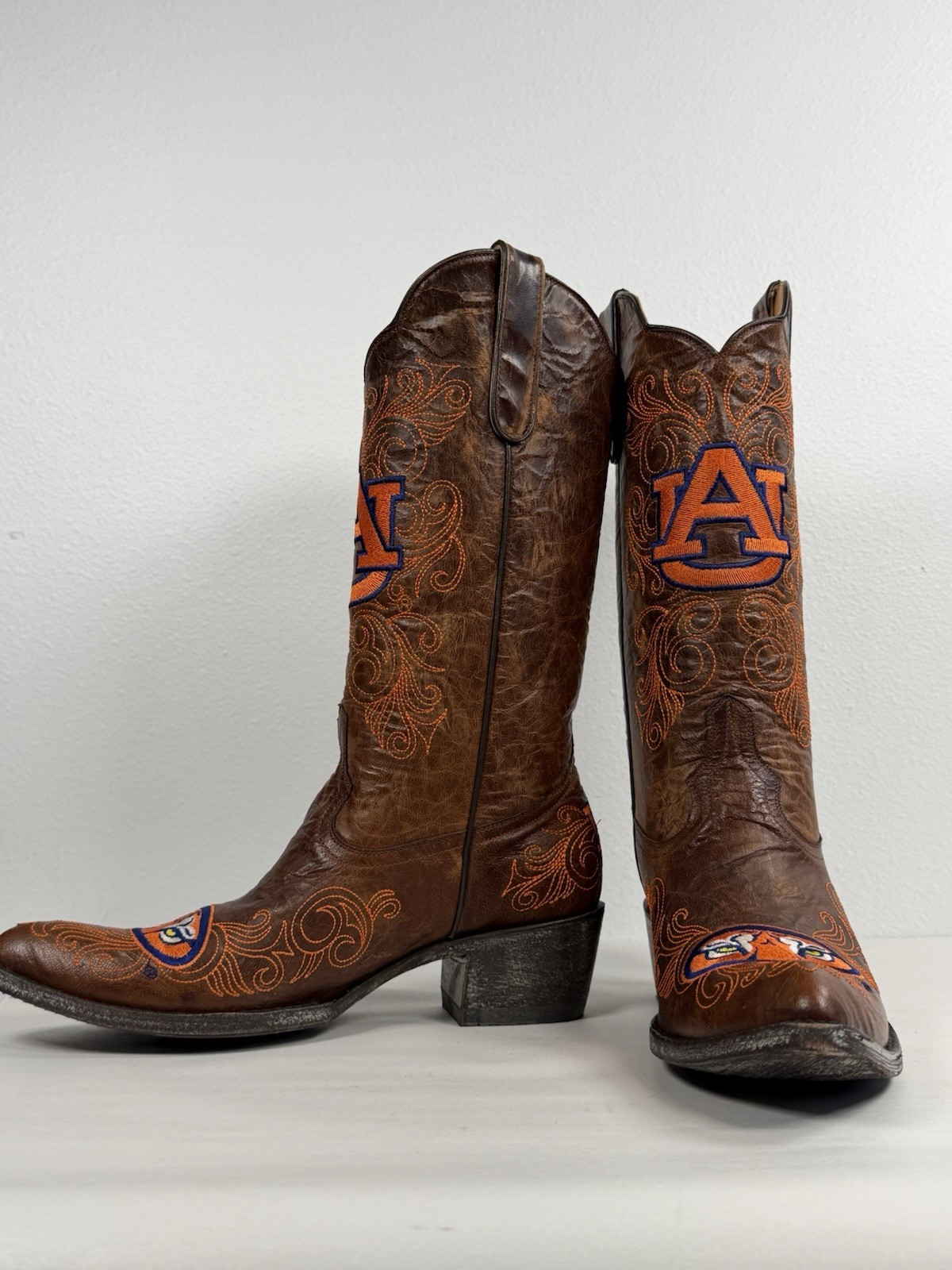 Women’s Gameday Cowgirl Boots By Old Gringo Auburn University Size 9.5 B Western