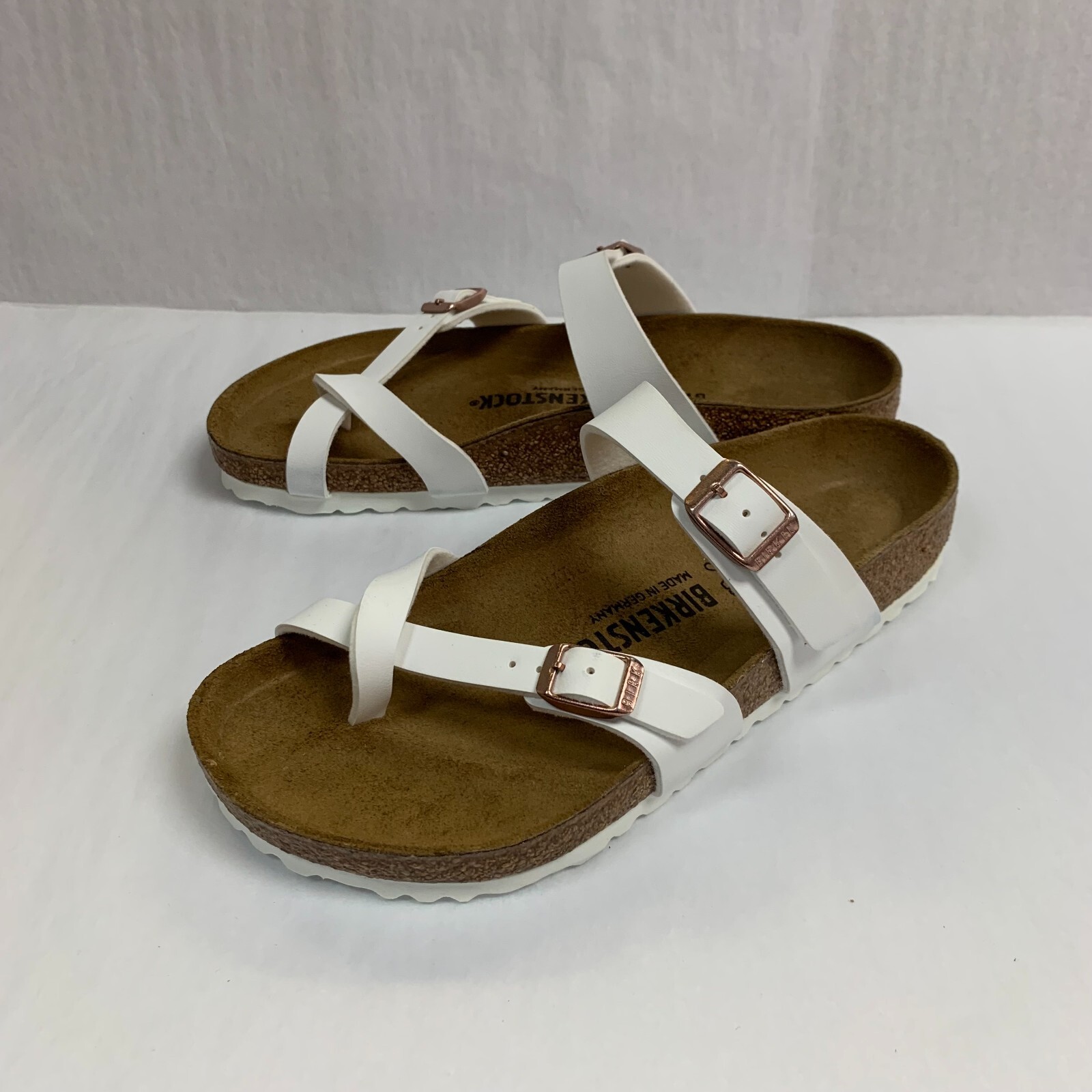 Birkenstock New w/o Box Mayari White Birko-Flor Regular Width – Select Size