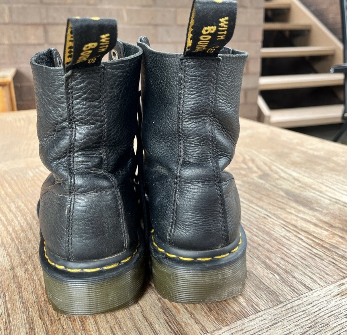Dr. Martens 1460 Pascal Virginia Leather Boots for Women, Size US 8