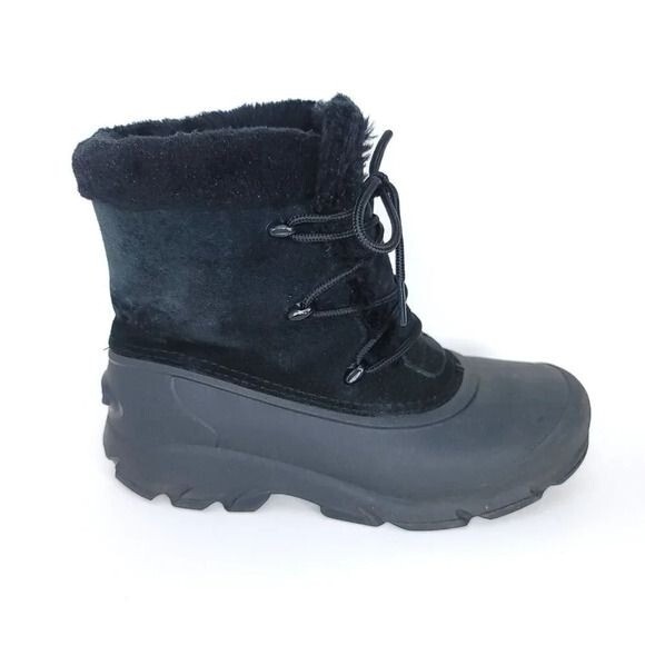 SOREL Snow Angel Womens 6.5 Insulated Waterproof Winter Boot Black Warm Leather