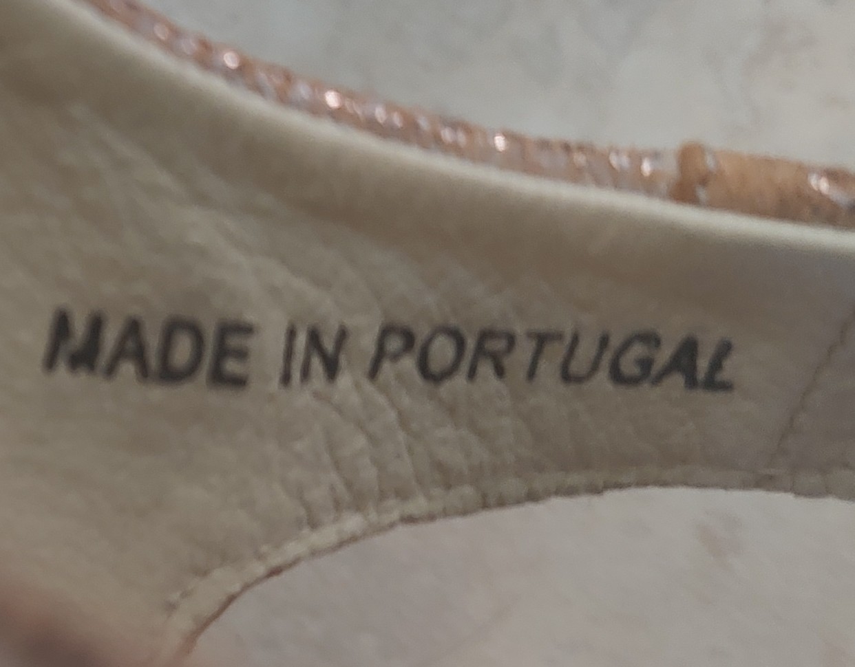 Fly London Platform Wedge Designer Leather Shoes Golden Metal Portugal