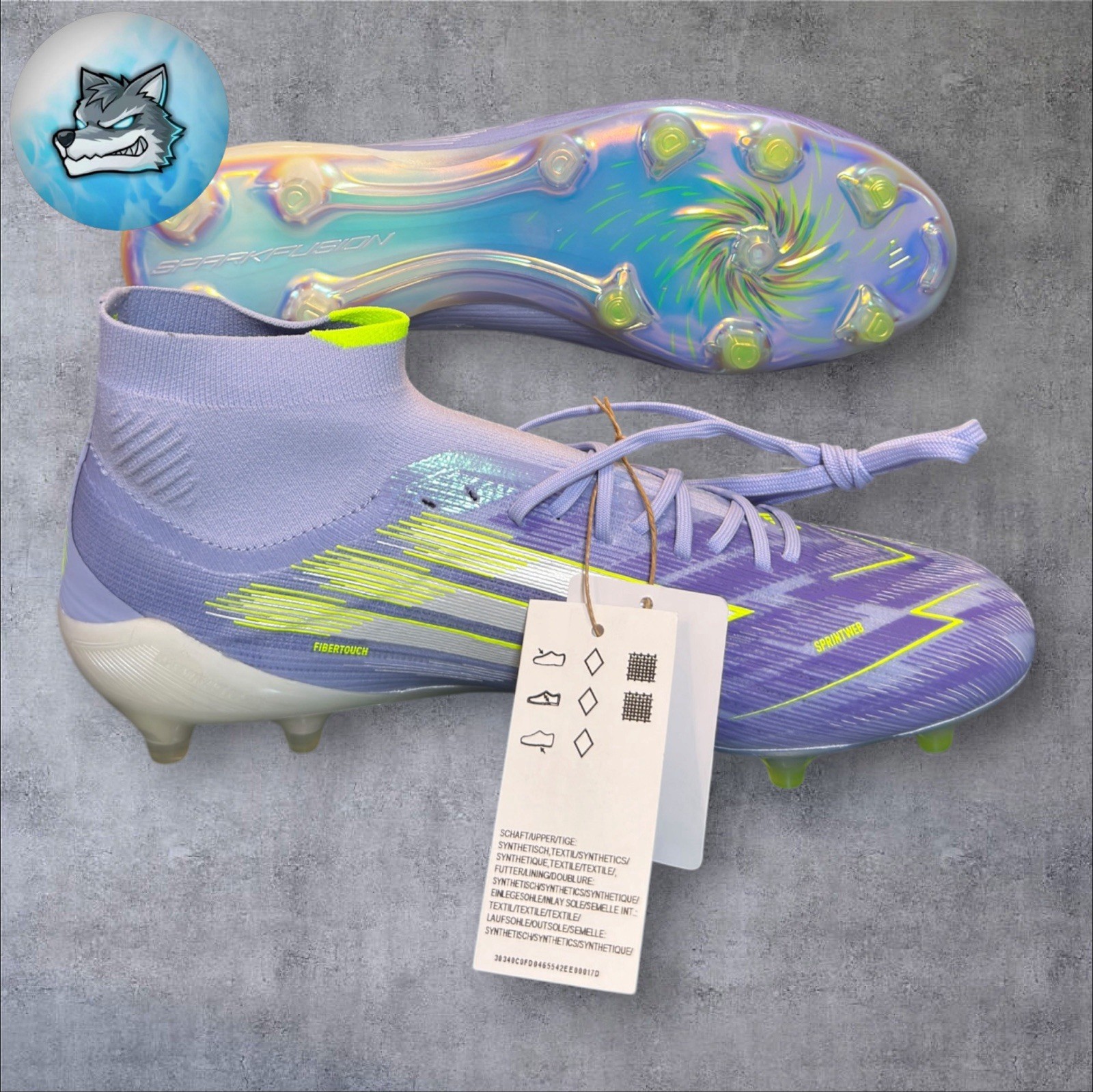 Adidas F50 Sparkfusion Elite Mid FG/AG Women’s Size 6.5 Soccer Cleats JH7648