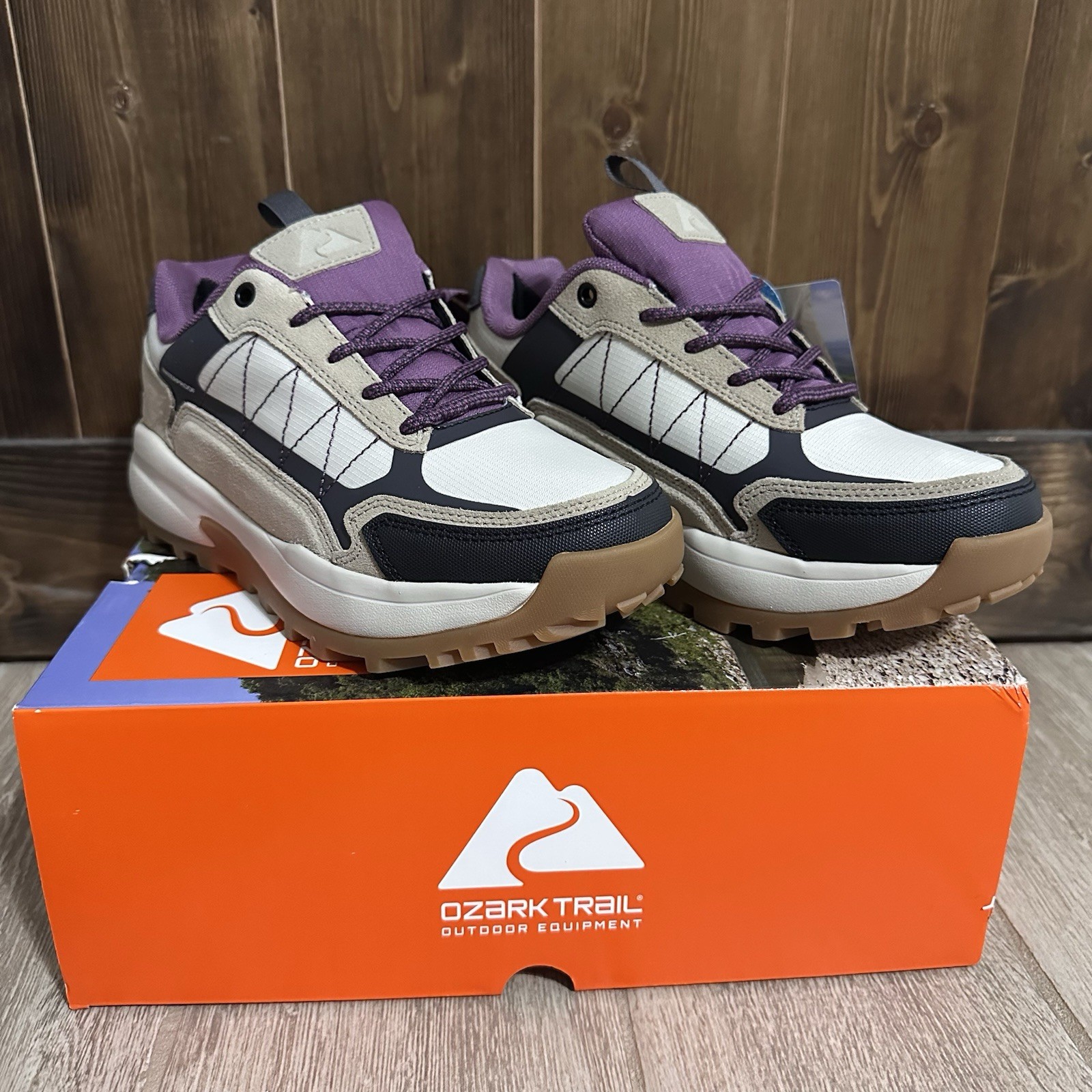 Ozark Trail Waterproof Hiking Sneaker Shoes W OT WP HIKE LOW Beige Size 6 12