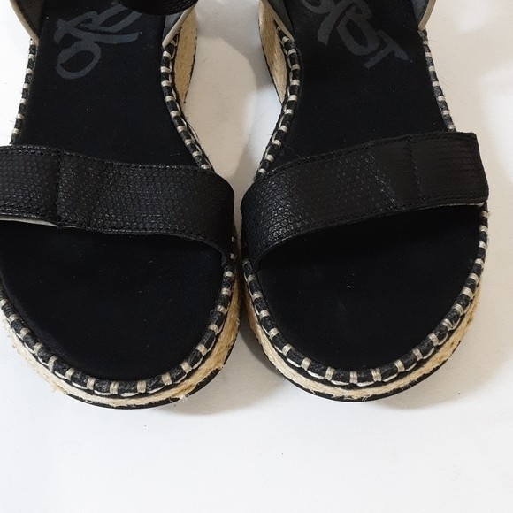 OTBT Reflector espadrilles Women’s Black vacations beach casual office Y2K 11M
