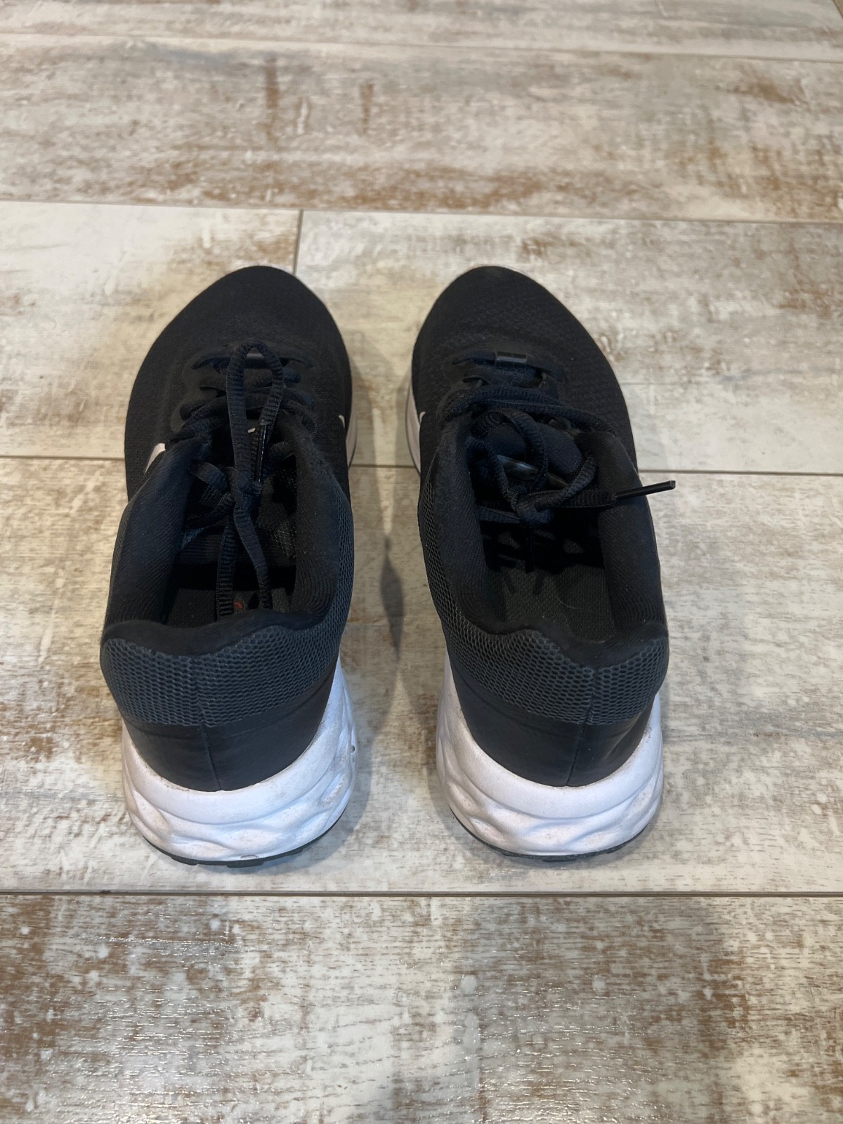 New! Nike Men’s Revolution 6 Next Nature Mesh Sneakers Black/White Size 8