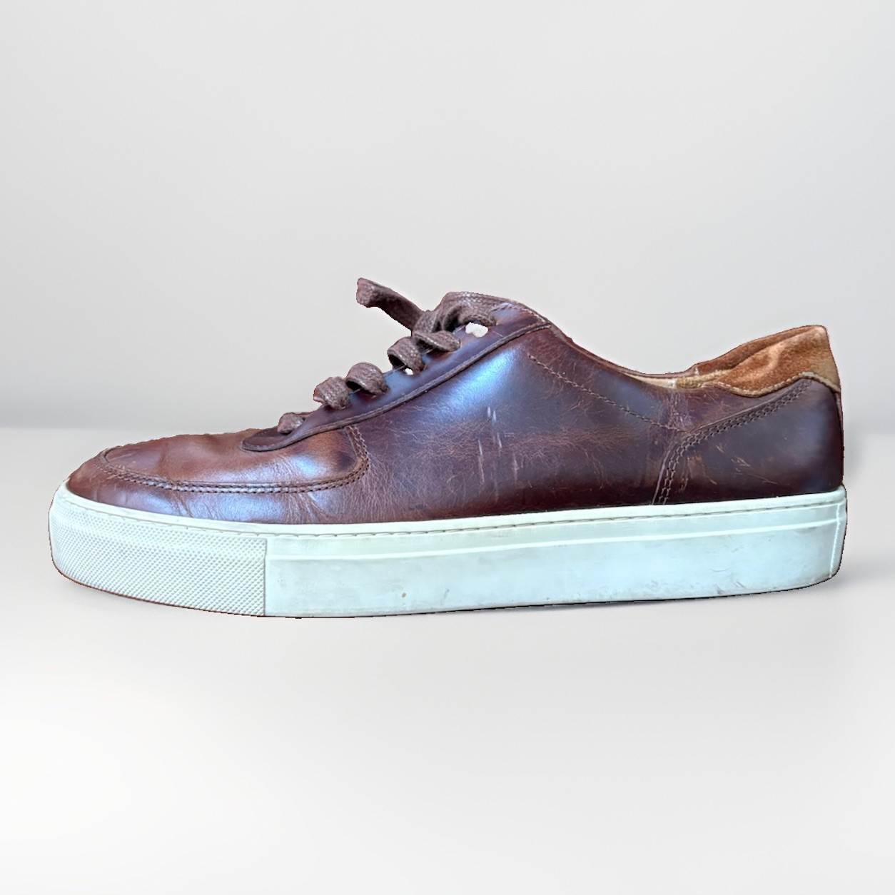 Russell And Bromley Women’s Dress Sneakers Brown Leather Size 41 EU 10 US