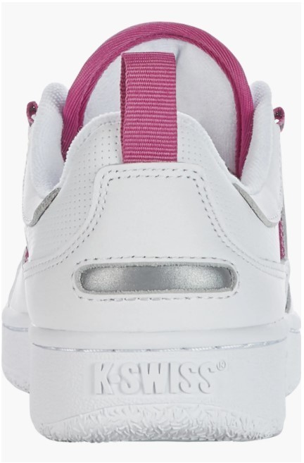 NIB K-Swiss Slamm 99 CC Sneaker Women Genuine Leather White/Raspberry