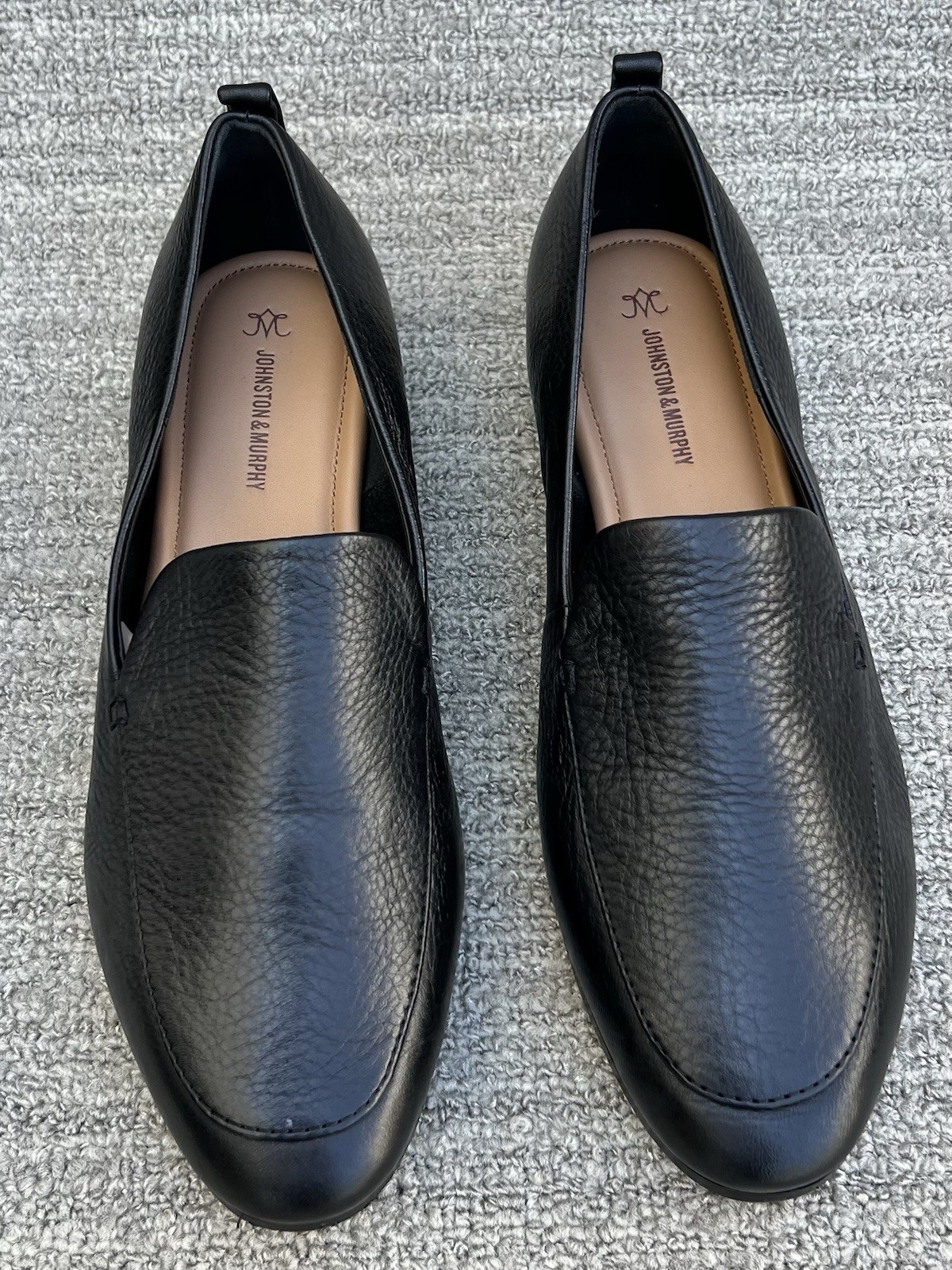 JOHNSTON & MURPHY COLLECTION Ali Black Leather Loafer Women’s Size 7.5 US