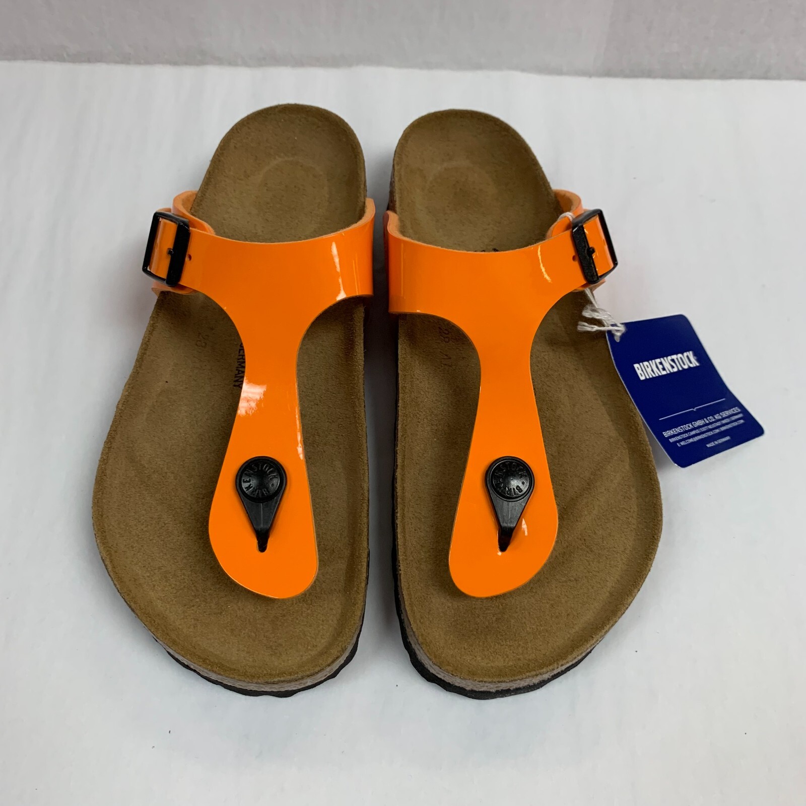 Birkenstock New w/ Box Gizeh Patent Marygold Birko Flor Patent Reg Select Size