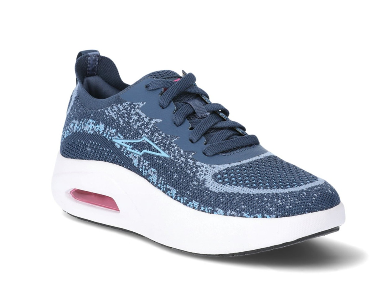 Avia Women’s Navy or Cream Knit Lace-Up Air Cushion Athletic Sneakers Shoes 6-11