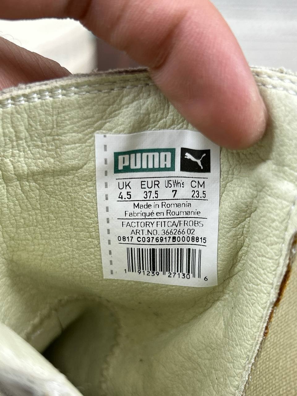 Puma Boots Womens Size 7 Fenty by Rihanna Chelsea Vanilla Ice White Pull On