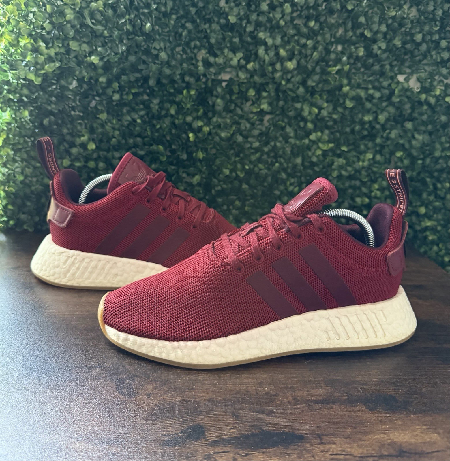 Adidas NMD R2 Red Women Size 7.5 Shoes Primeknit Boost CQ2404 Sneakers