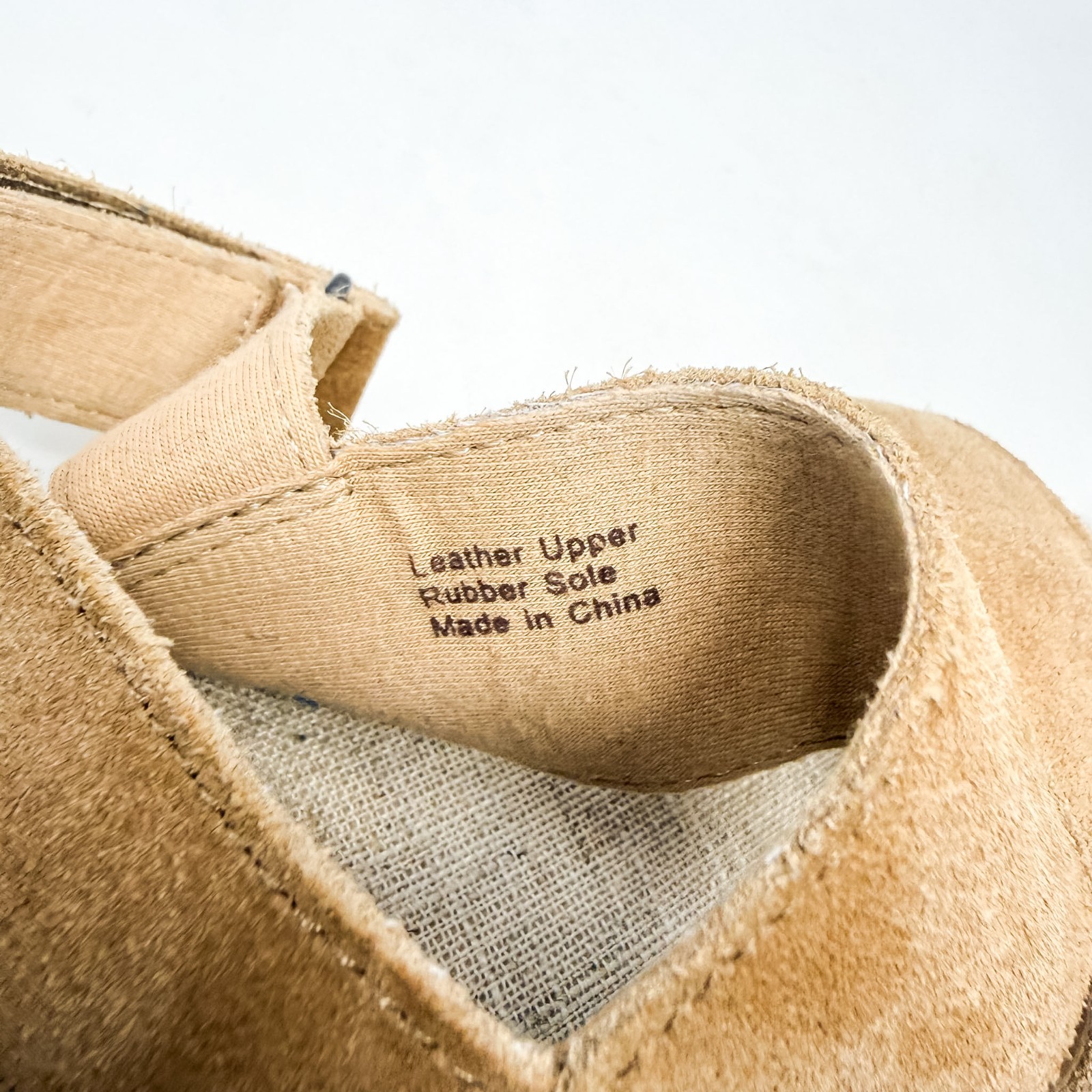 Splendid Aubrey Suede Espadrille Sandals Women’s 7 Tan Slingback 1.5″ Platform