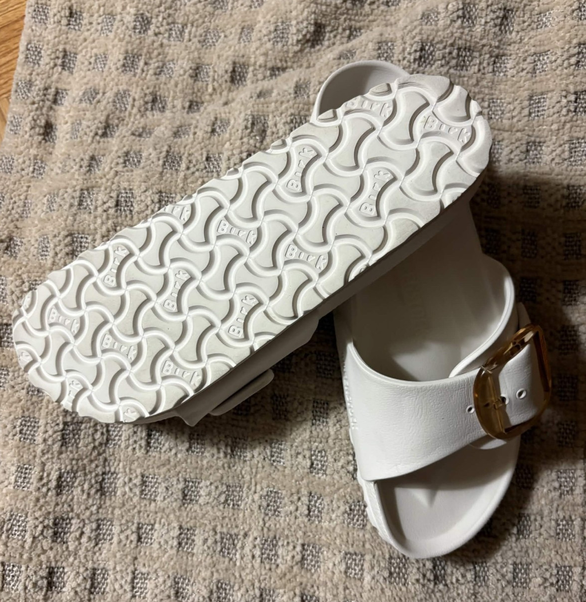 Birkenstock Madrid EVA Big Buckle Waterproof Slide Sandals White – Size EU 38