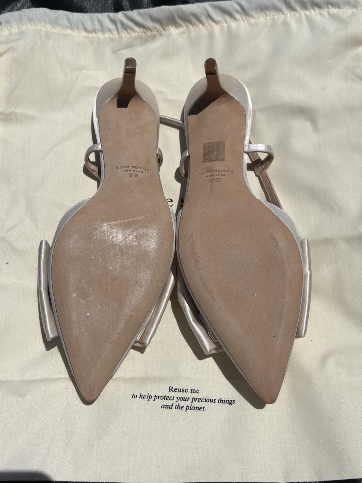 kate spade new york Women’s Bridal Bow Pump Sandal – size 8