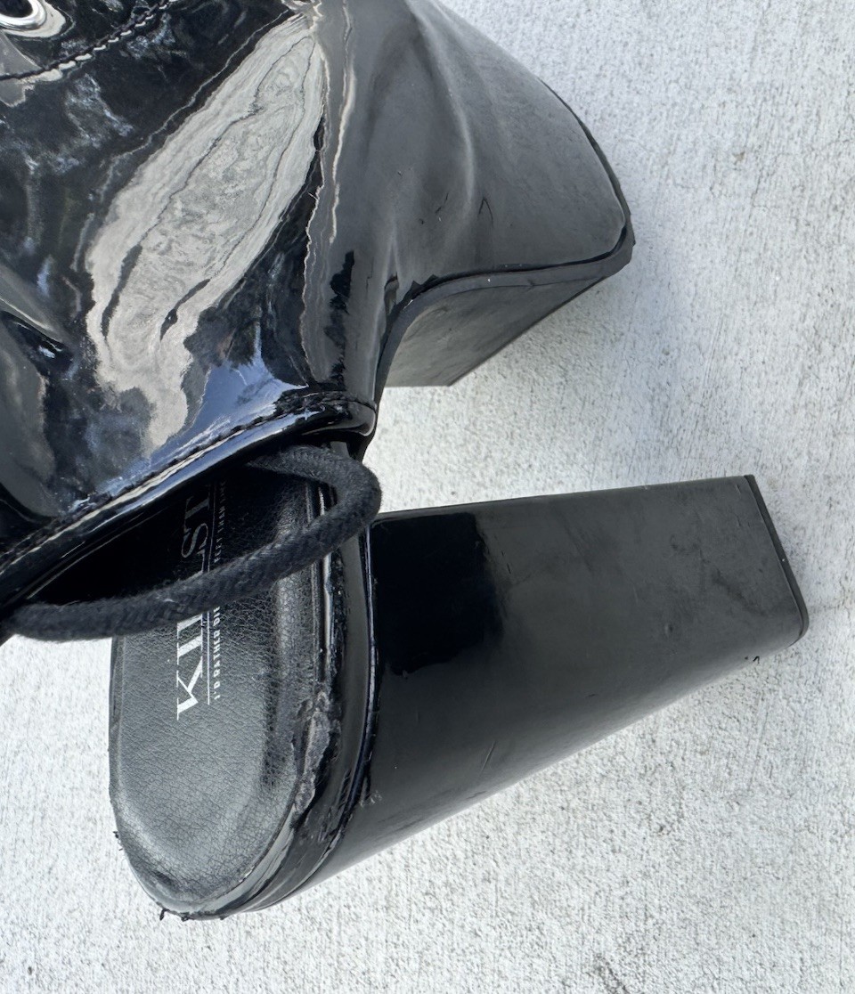 Killstar High gloss PVC Galactic Platform Heels Size 9