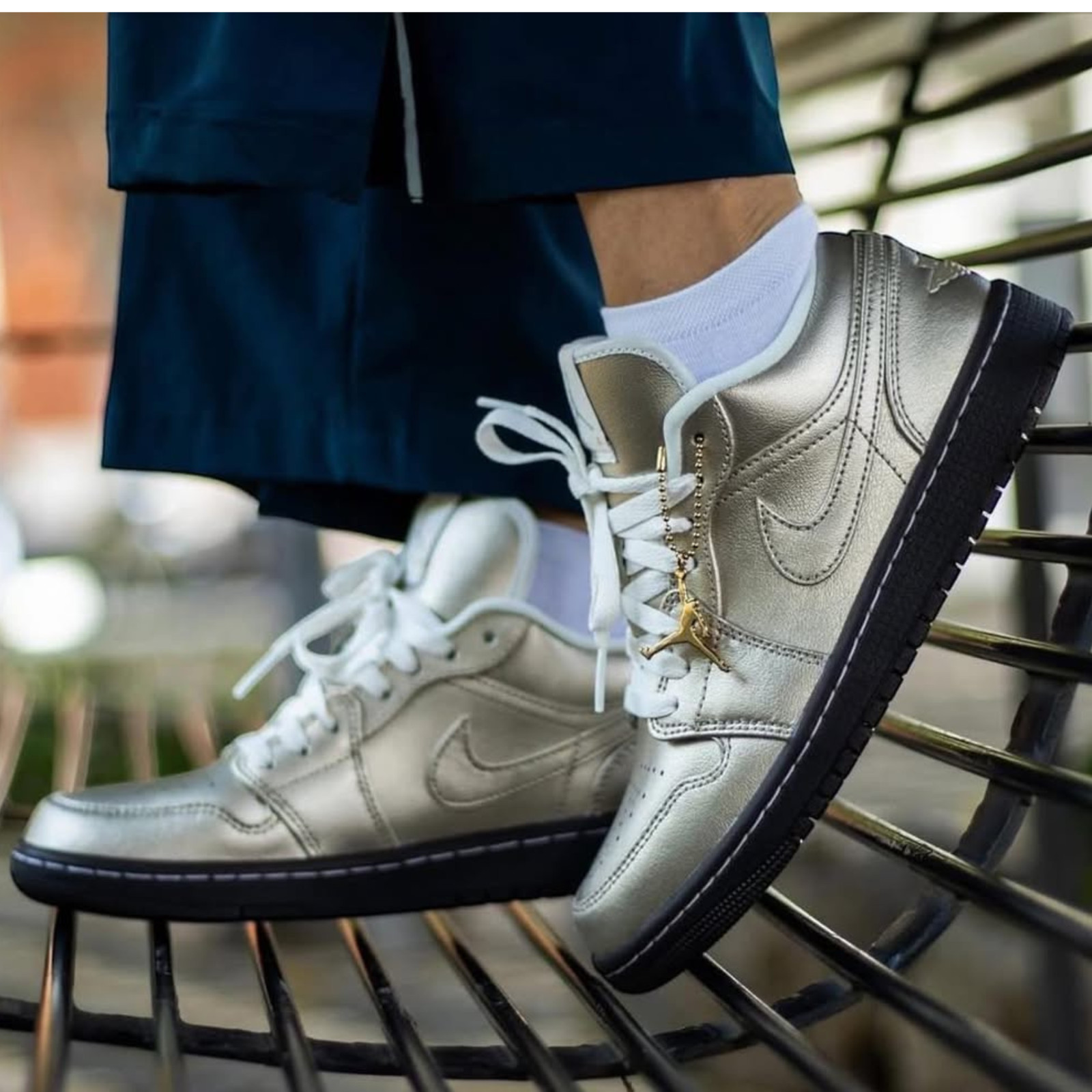 Nike Air Jordan 1 Low SE Shoes Metallic Zinc HQ3529-099 Women’s Sizes NEW