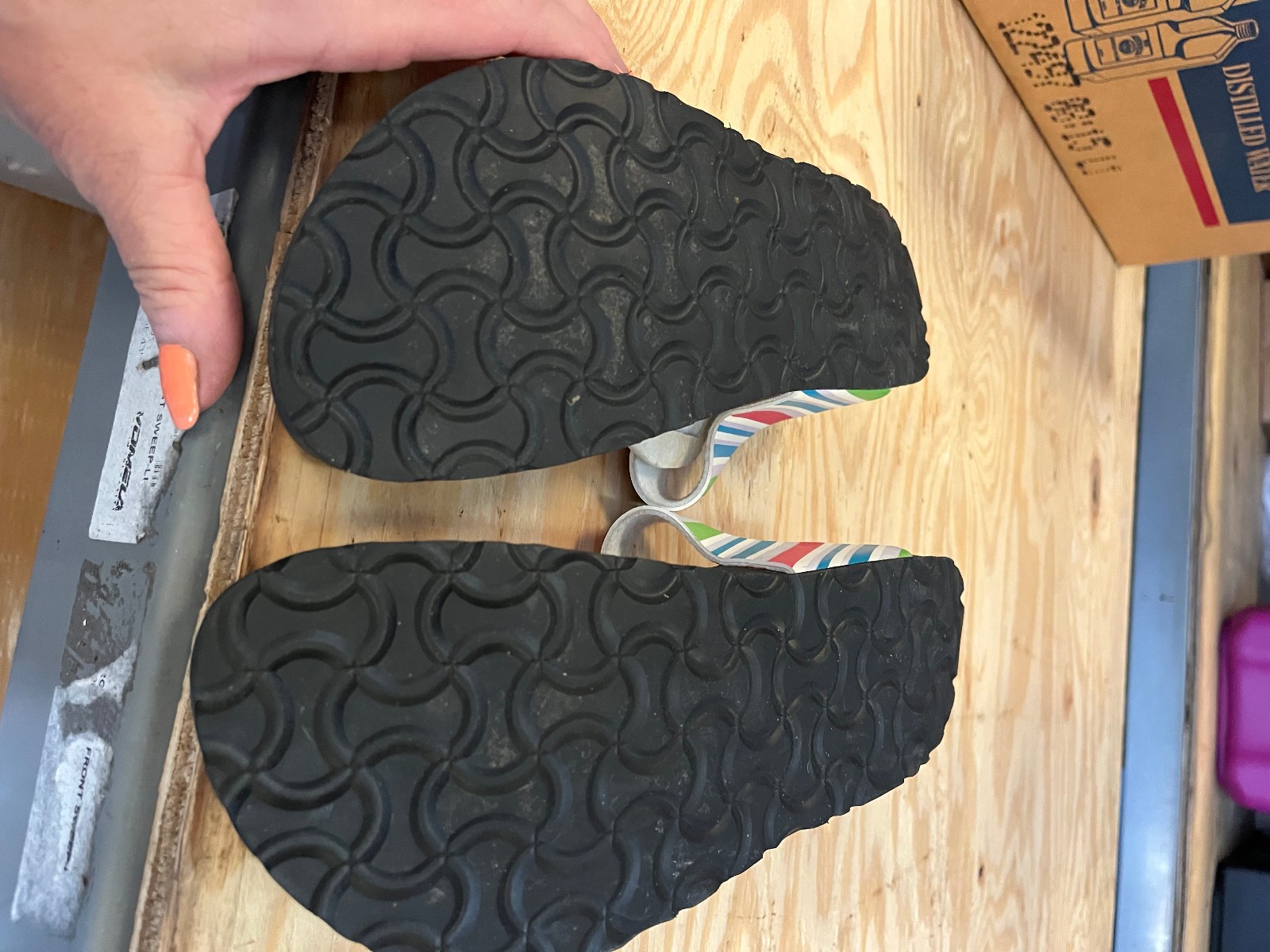Birkenstock Bertula Stripey Sandals NWOT Women’s Size 39