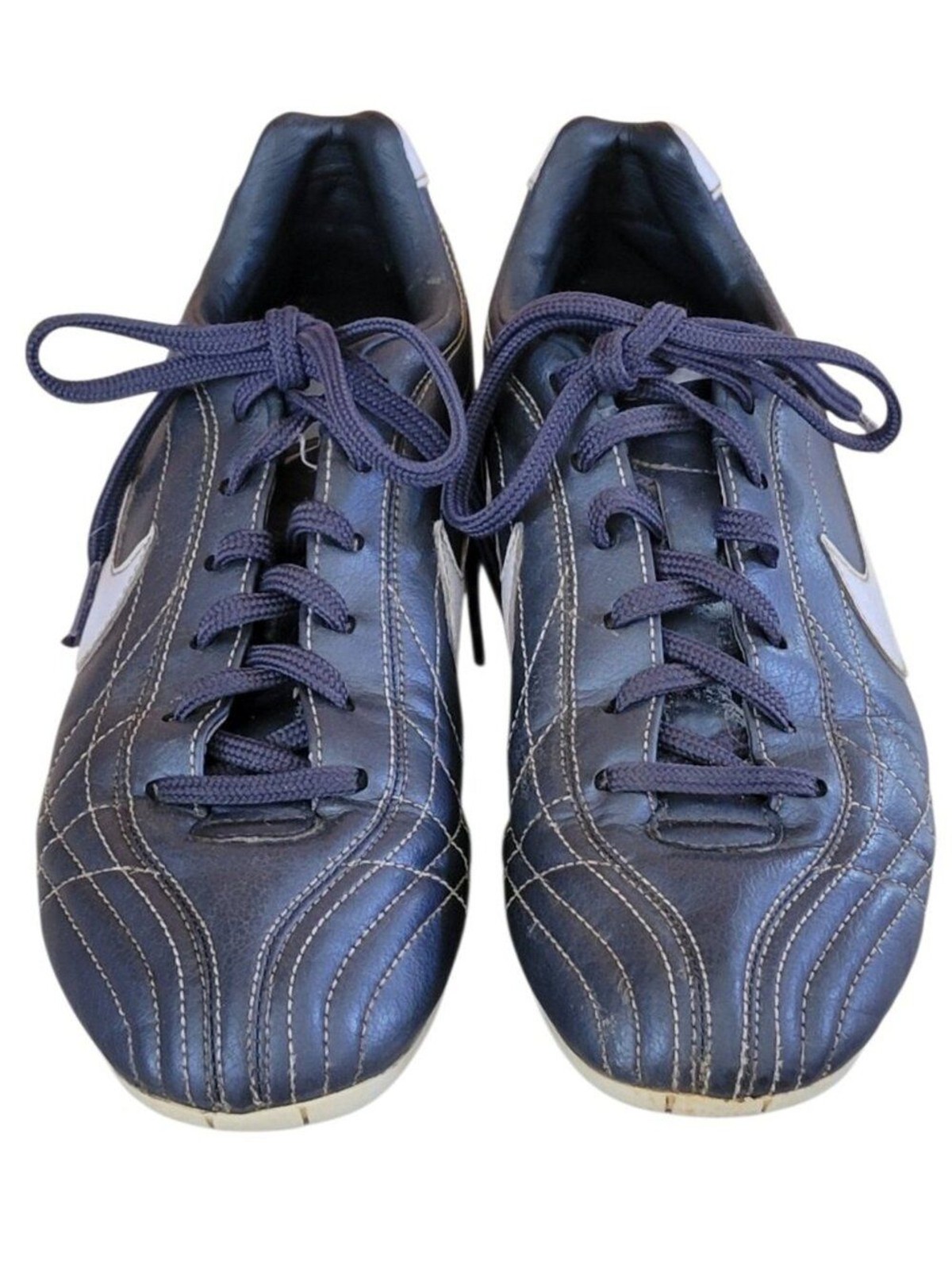 Nike Tiempo Natural VT Soccer Cleats Women’s Size 9 Gray Blue FG 312736-051