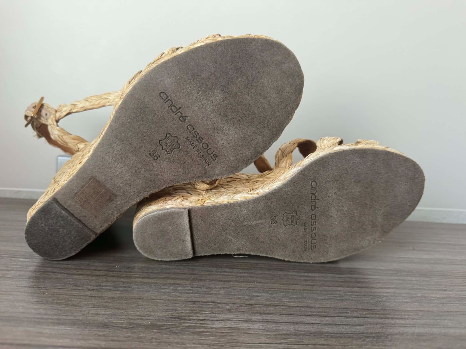 André Assous Madina Espadrille Wedge Shoes Women’s Size EU 36 US 5.5 $279