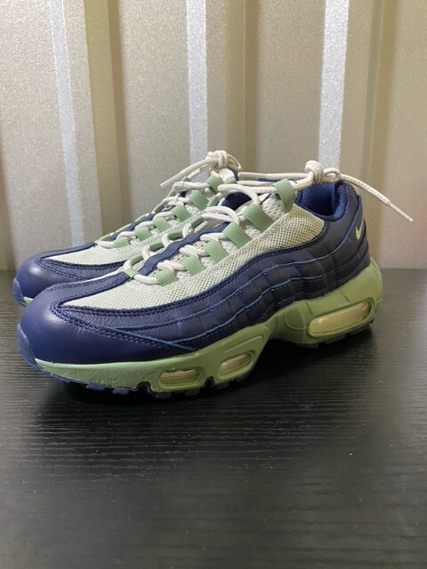 Women’s Nike By You ID NBY Air Max 95 White Blue Mint Green sz 8 Retro Running