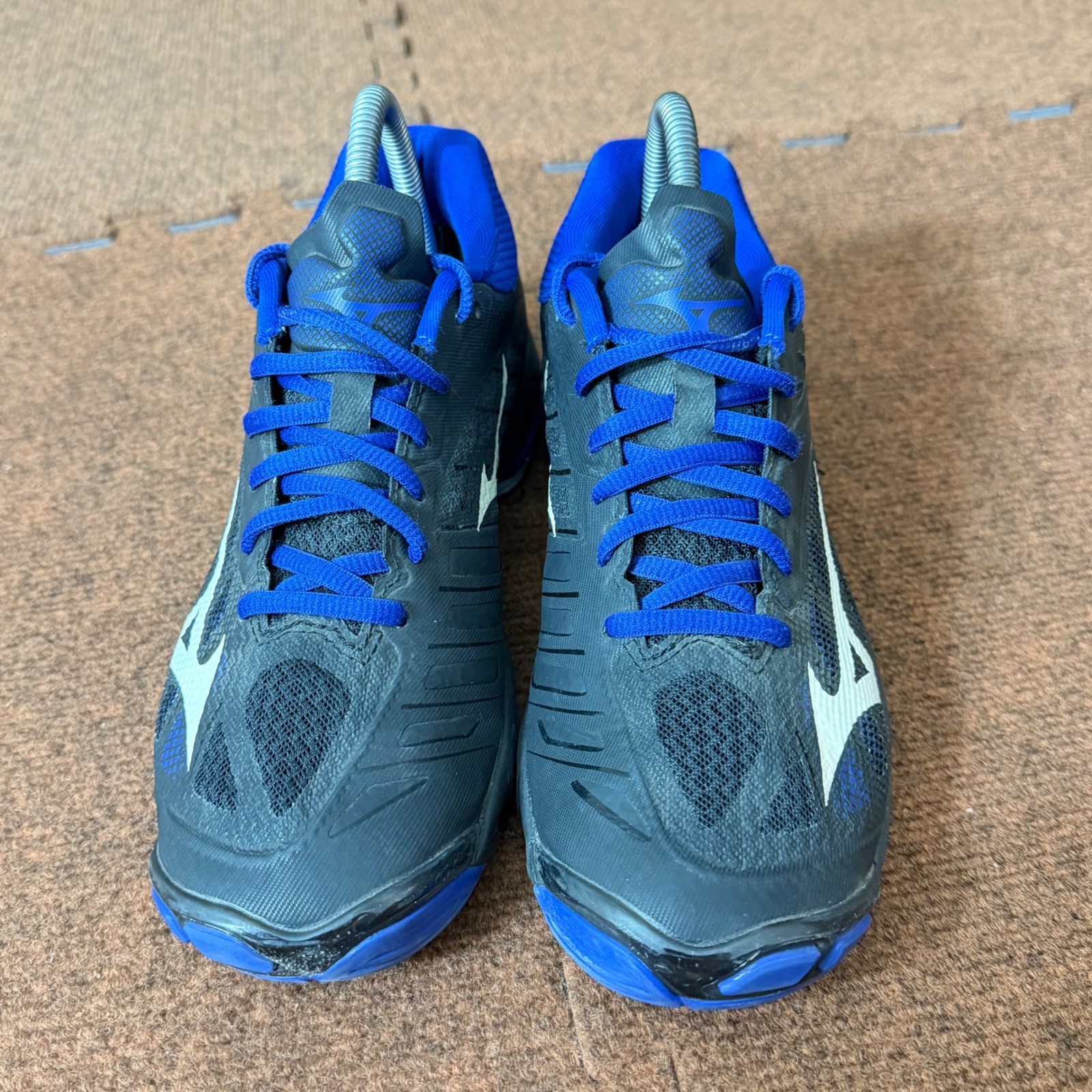 Mizuno Wave Lightning Z4 Womens Volleyball Shoes Black Blue V1GC180082 Size 9 B+