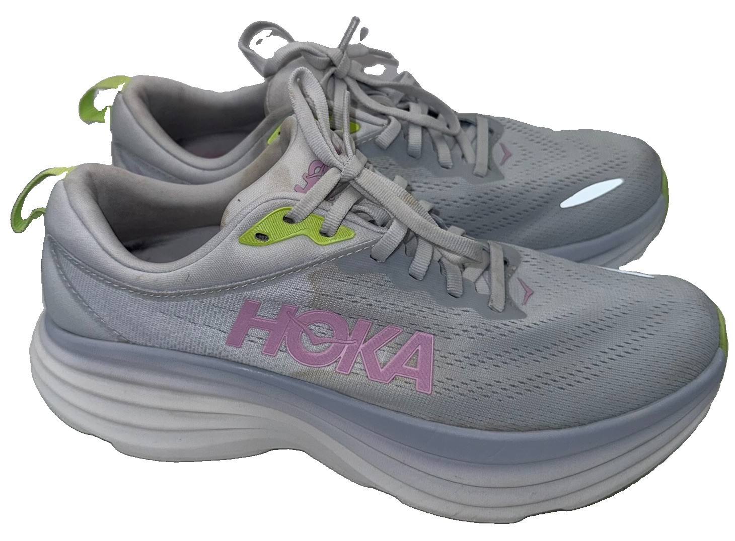 HOKA Bondi 8 Wide Sea Ice Pink Twilight Women’s 9.5B Running Shoes 1127952 SCP