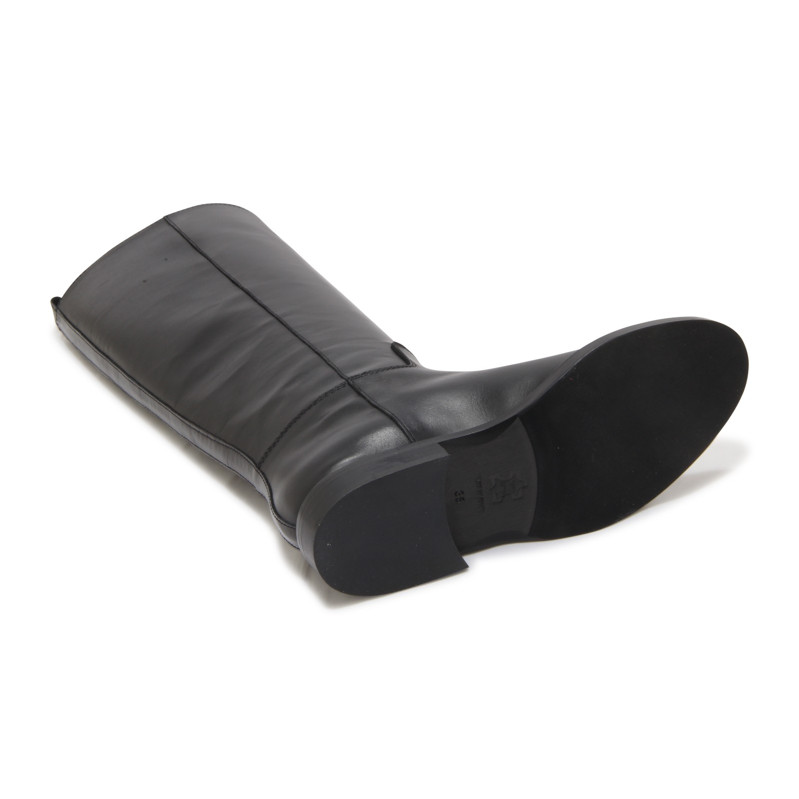 Q2631 STIVALE DONNA VIA ROMA 15 SANTA MONICA WOMAN BOOTS BLACK