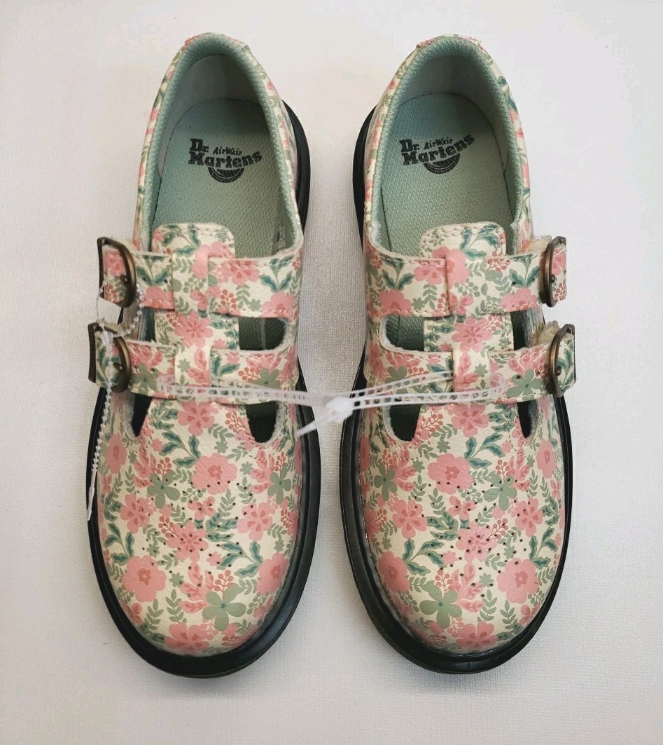 NWOB Dr.Martens Dres Shoes TEENS 8065 Mary Jane floral print – Mens 4 / Women 5