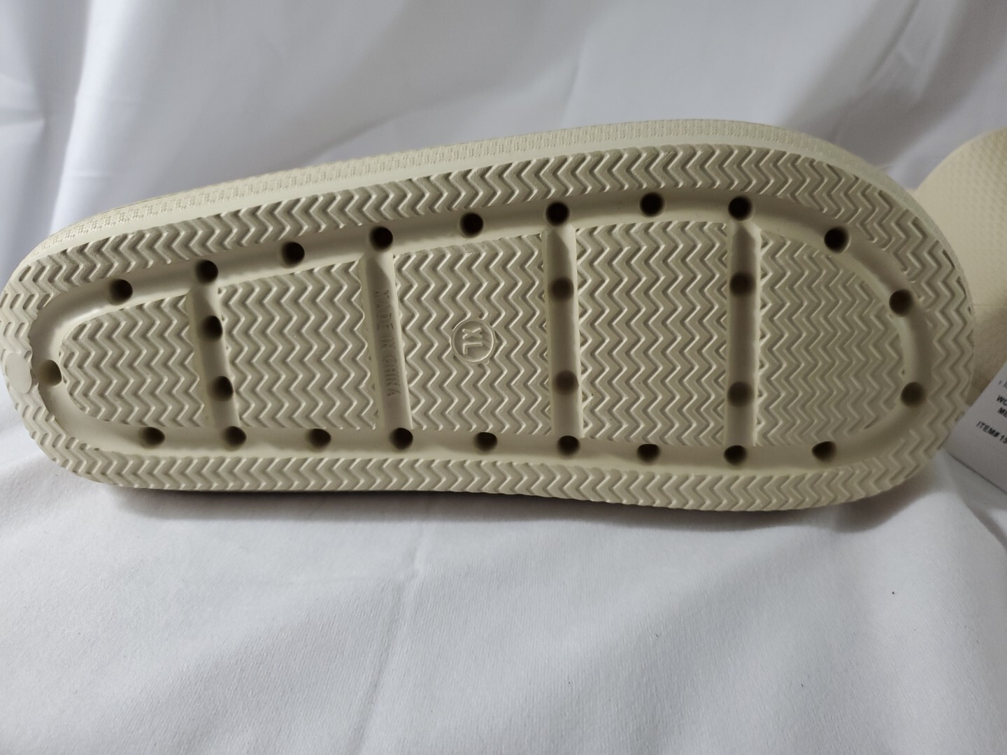 32 DEGREES COOL Cushion Slide Unisex – Tan – XL – W 11-12 M 9-10 NEW & FREE SHIP