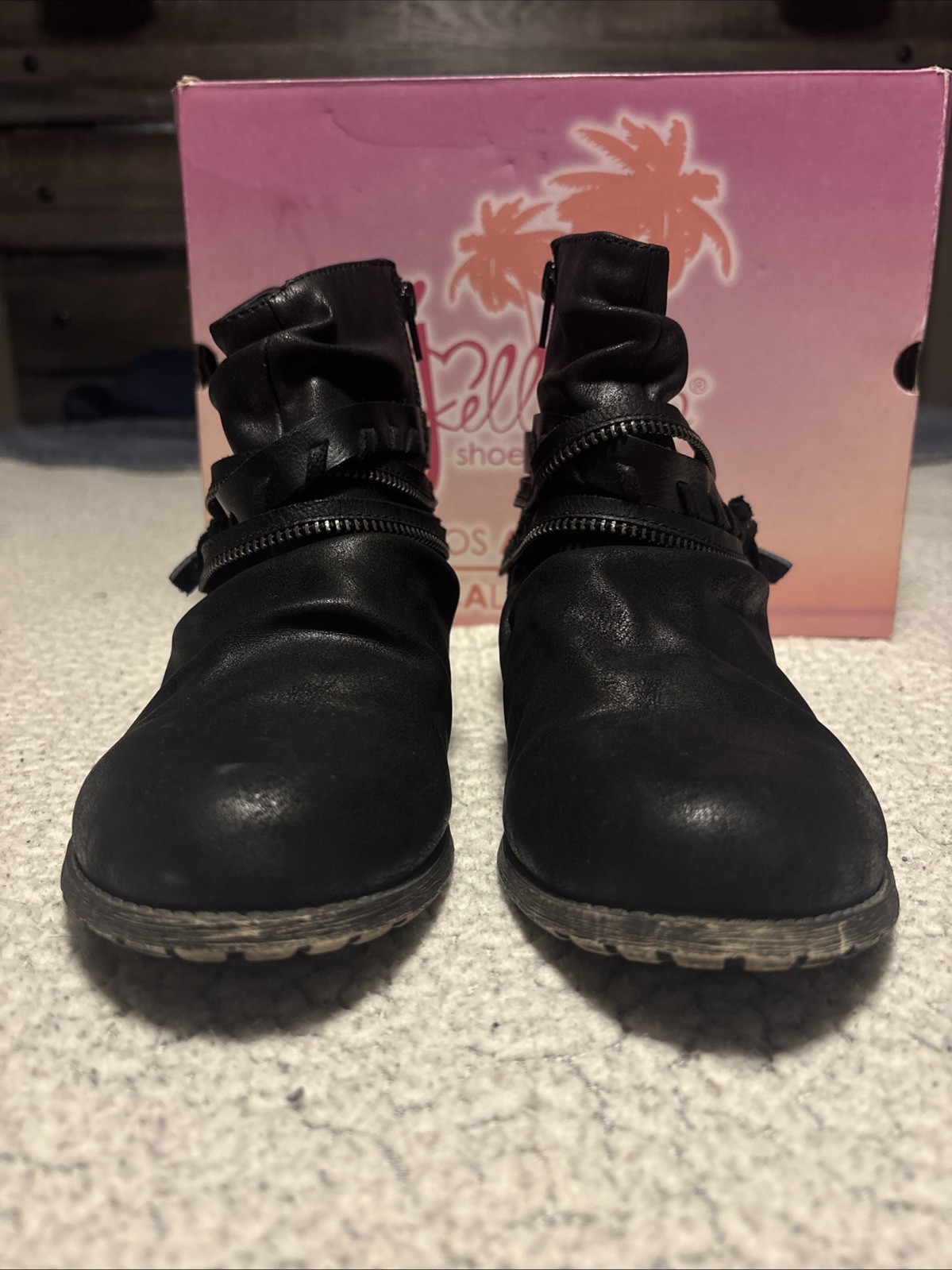 Jelly Pop Boots Size 9M Black
