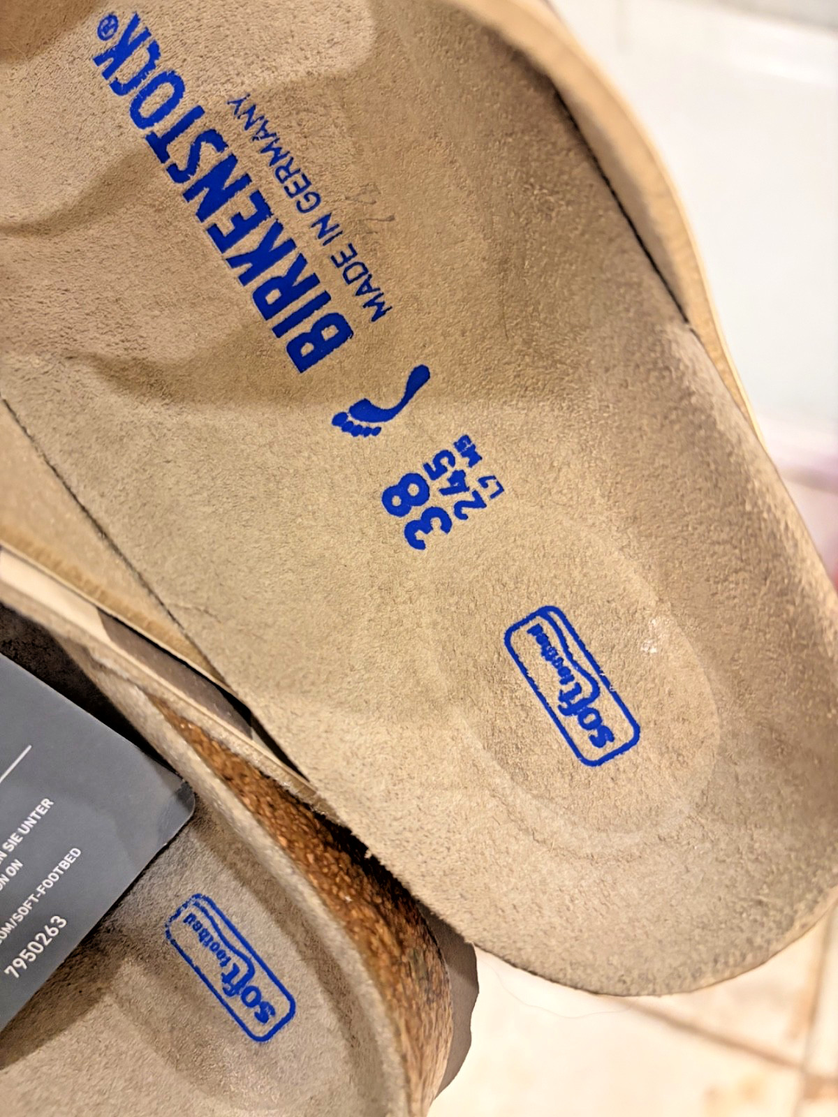 Birkenstock Arizona Soft Footbed Desert Soil Camo Gray Taupe EU 38 US 7 NEW