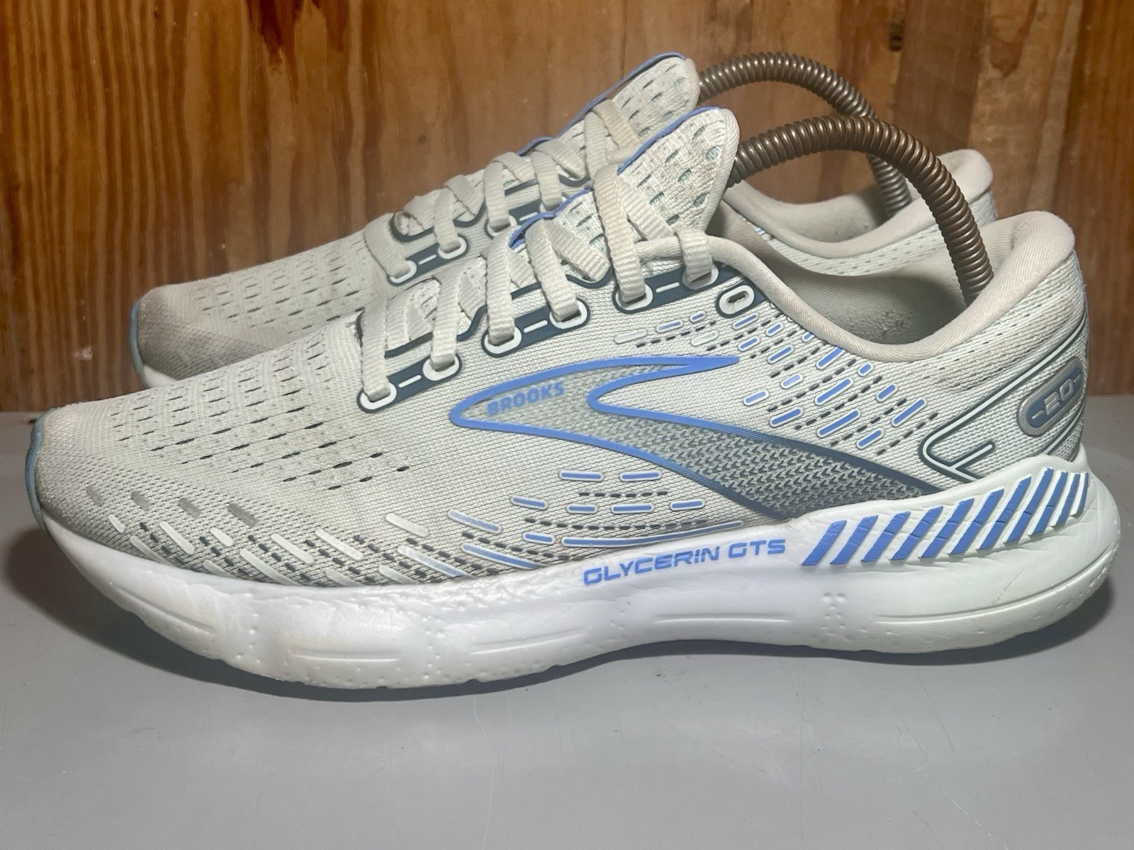 Womens 9.5 B Brooks Glycerin GTS 20 Running Shoes Aftermarket Insoles