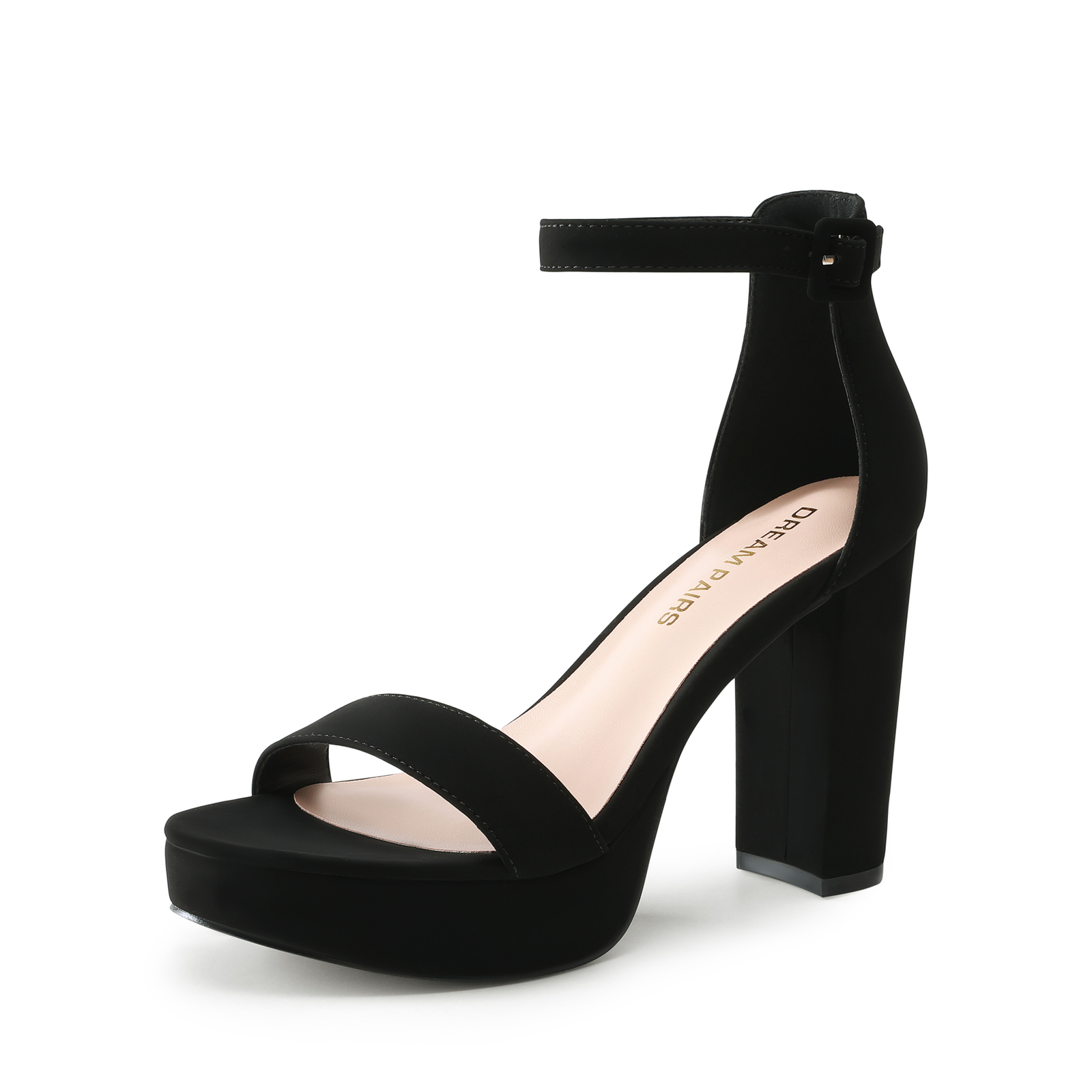 Women Heeled Sandals Platform Chunky Block Wedding Party Evening Dress Sandals~