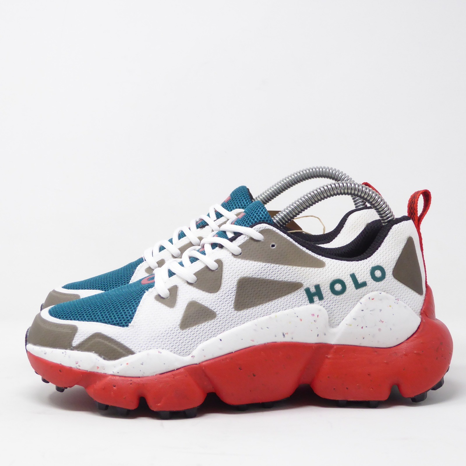 Holo Womens Nephelae Running Shoes White Teal Red Recycled Mesh HW511016 Size 7